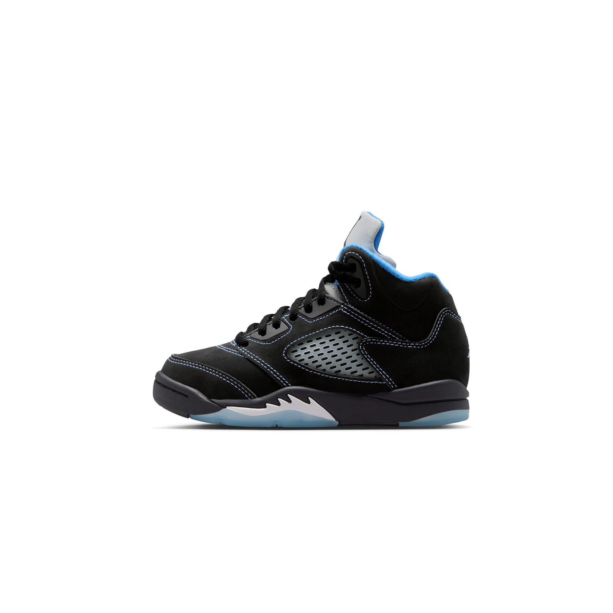 Air Jordan 5 Little Kids "Black Carolina" Shoes