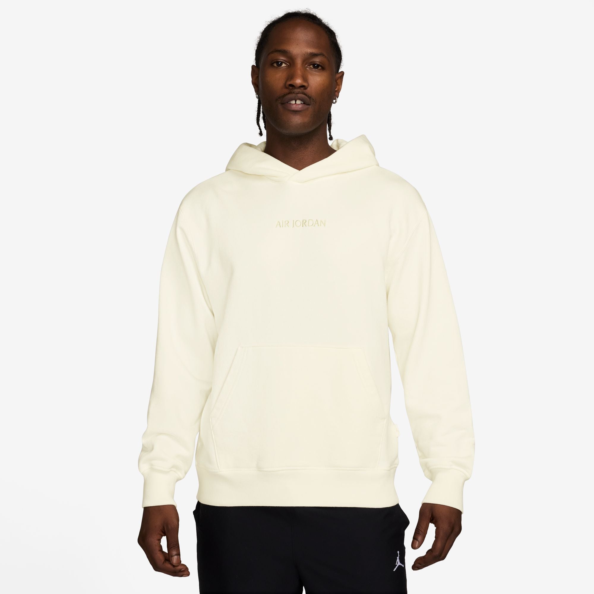 Air Jordan Mens Wordmark Fleece Pullover Hoodie