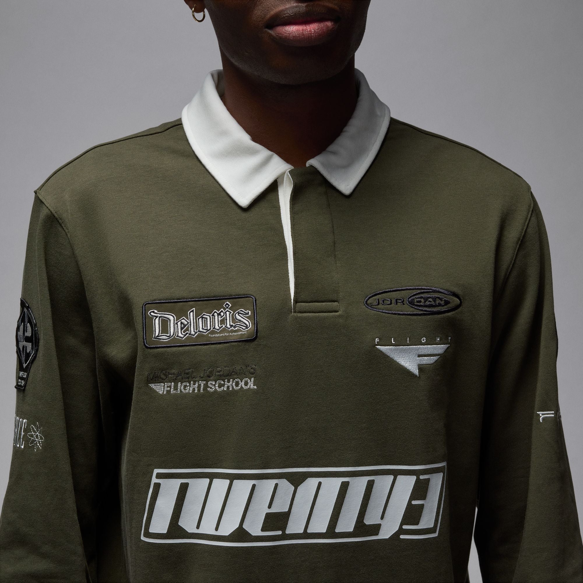 Air Jordan Mens Essentials Longsleeve Rugby Top