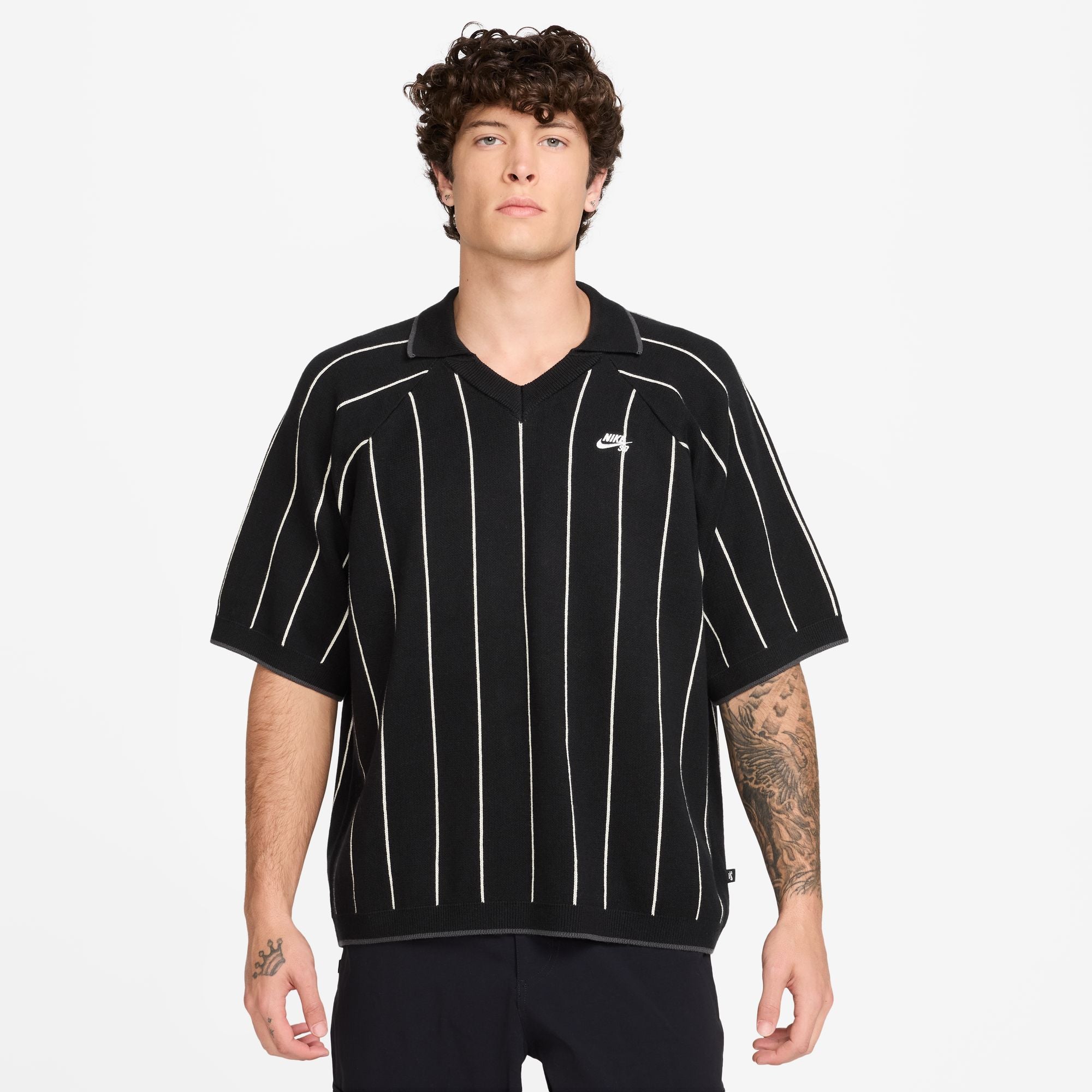 Nike SB Mens Short-Sleeved Polo Skate Sweater