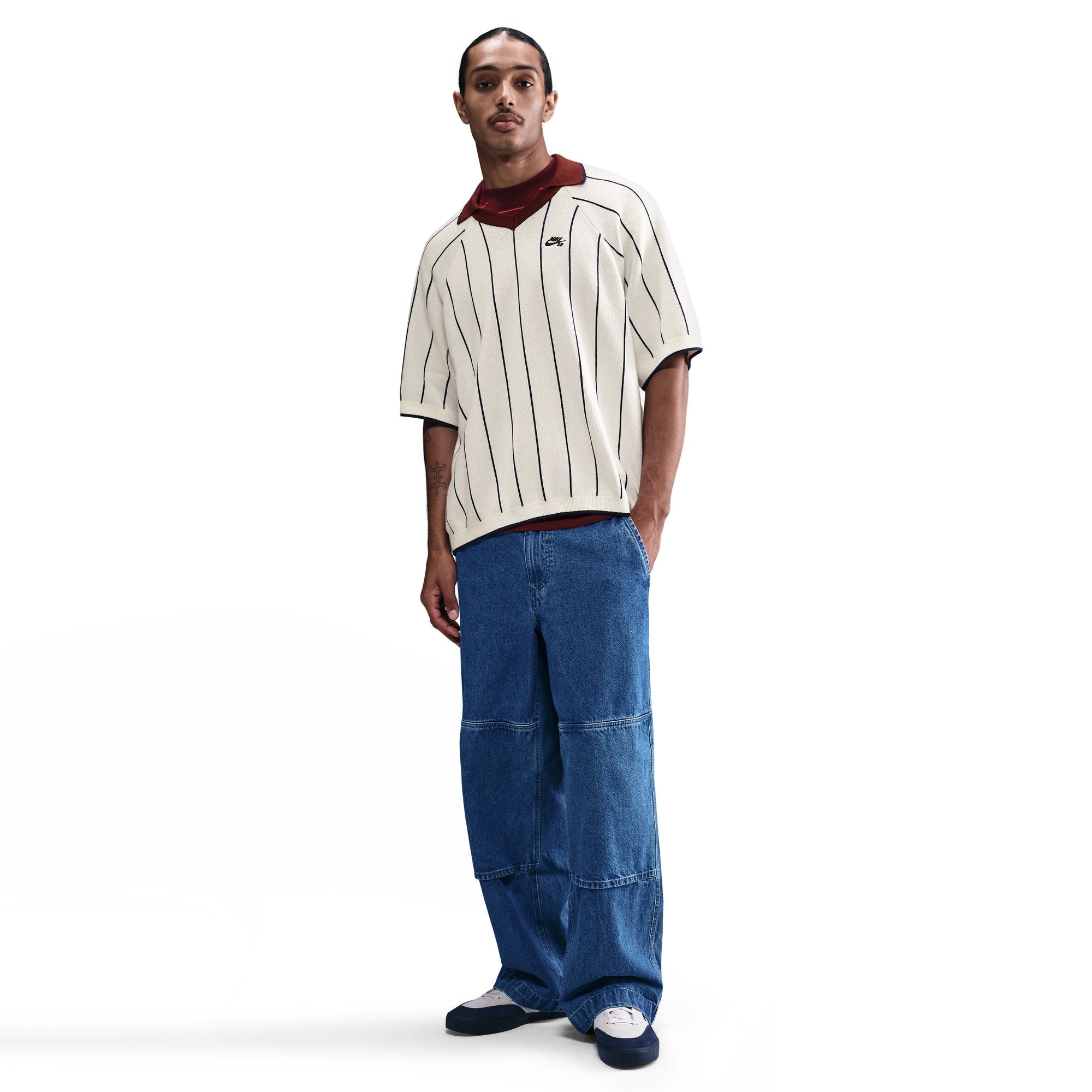 Nike SB Mens Short-Sleeved Polo Skate Sweater