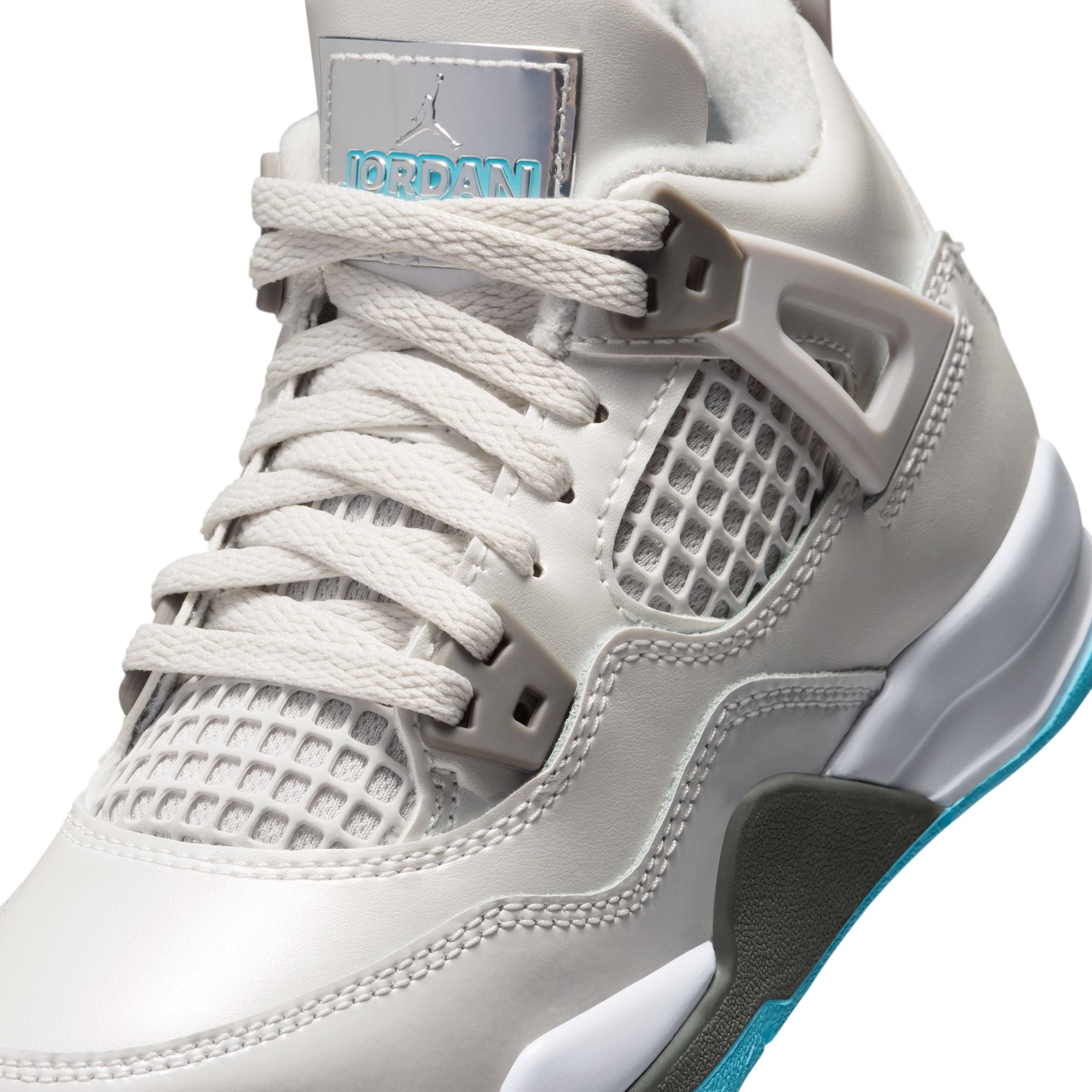 Air Jordan 4 Little Kids Retro "Blue Chill" Shoes