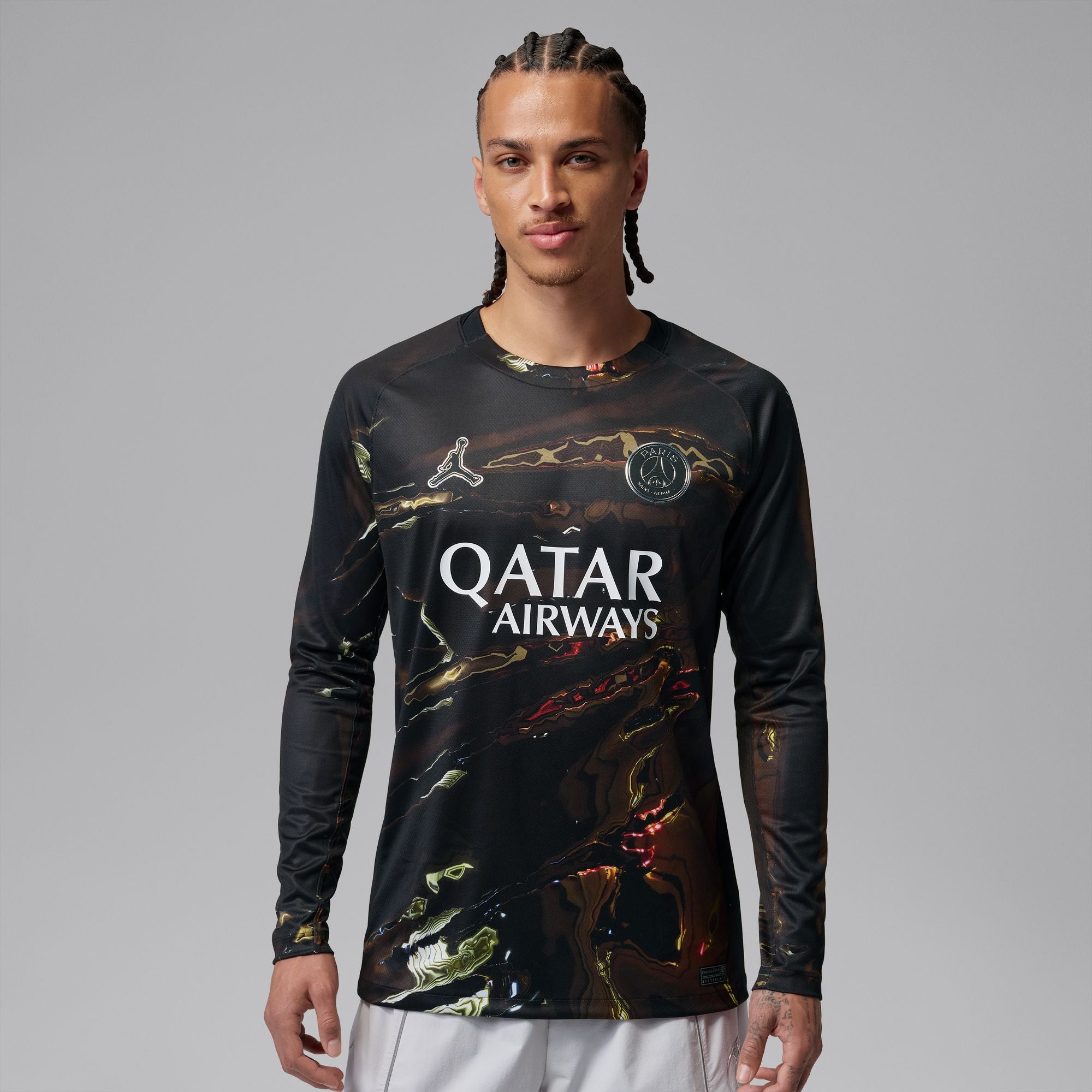 Nike x PSG Mens Dri-Fit Stadium Longsleeve Jersey