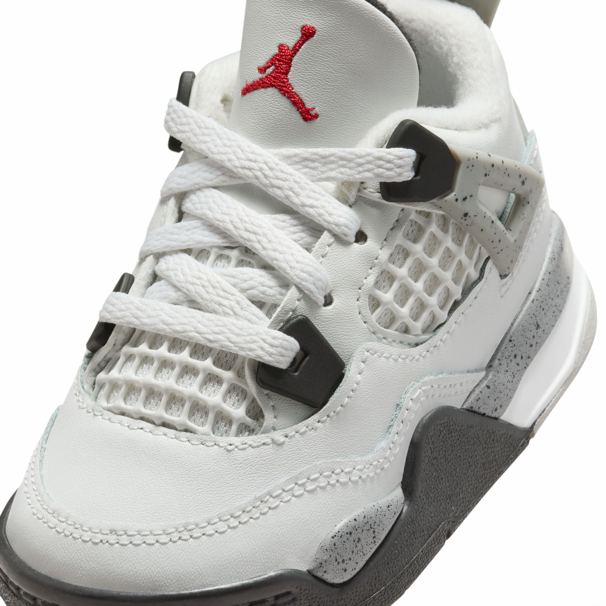Air Jordan 4 Infants Retro "White Cement" Shoes