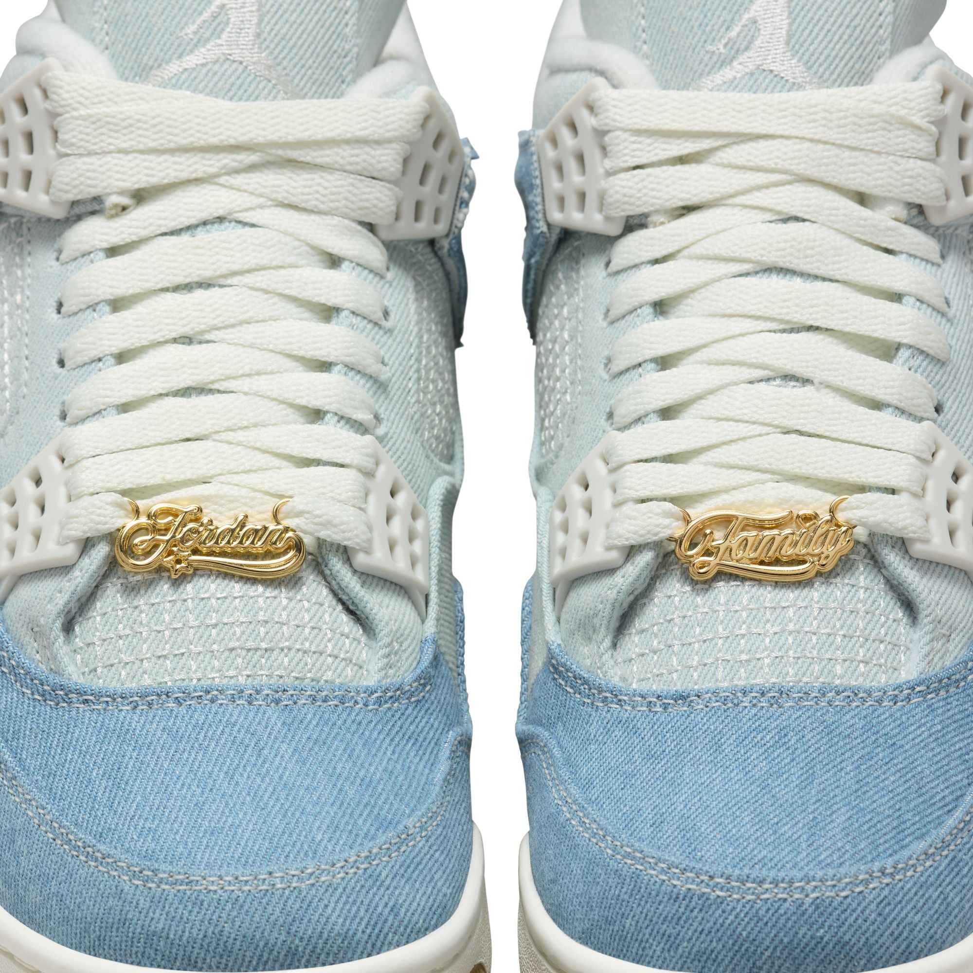 Air Jordan 4 Womens Retro Tex Denim "Worn Blue" Shoes