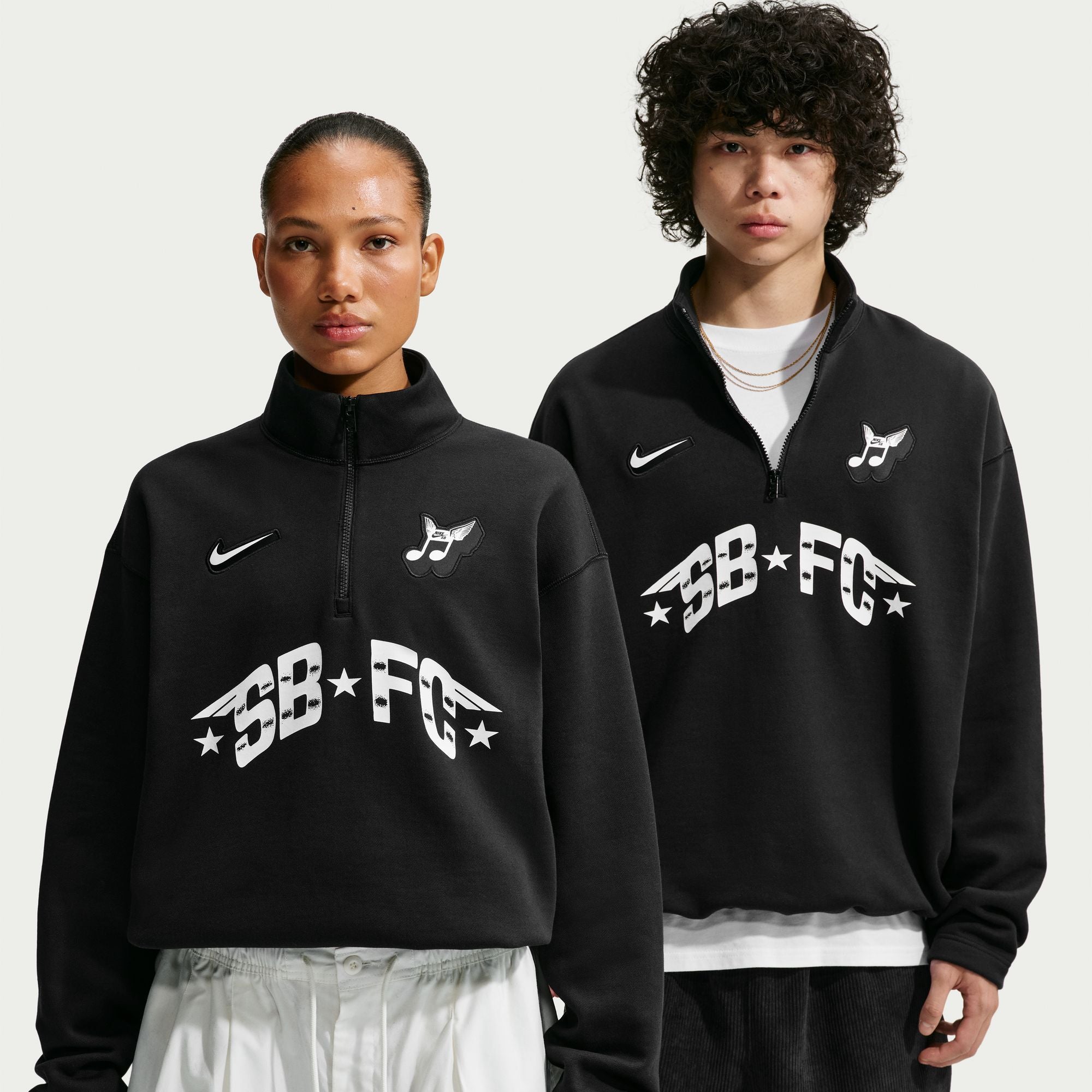 Nike SB Mens Skate Half-Zip Fleece Crew Sweatshirt