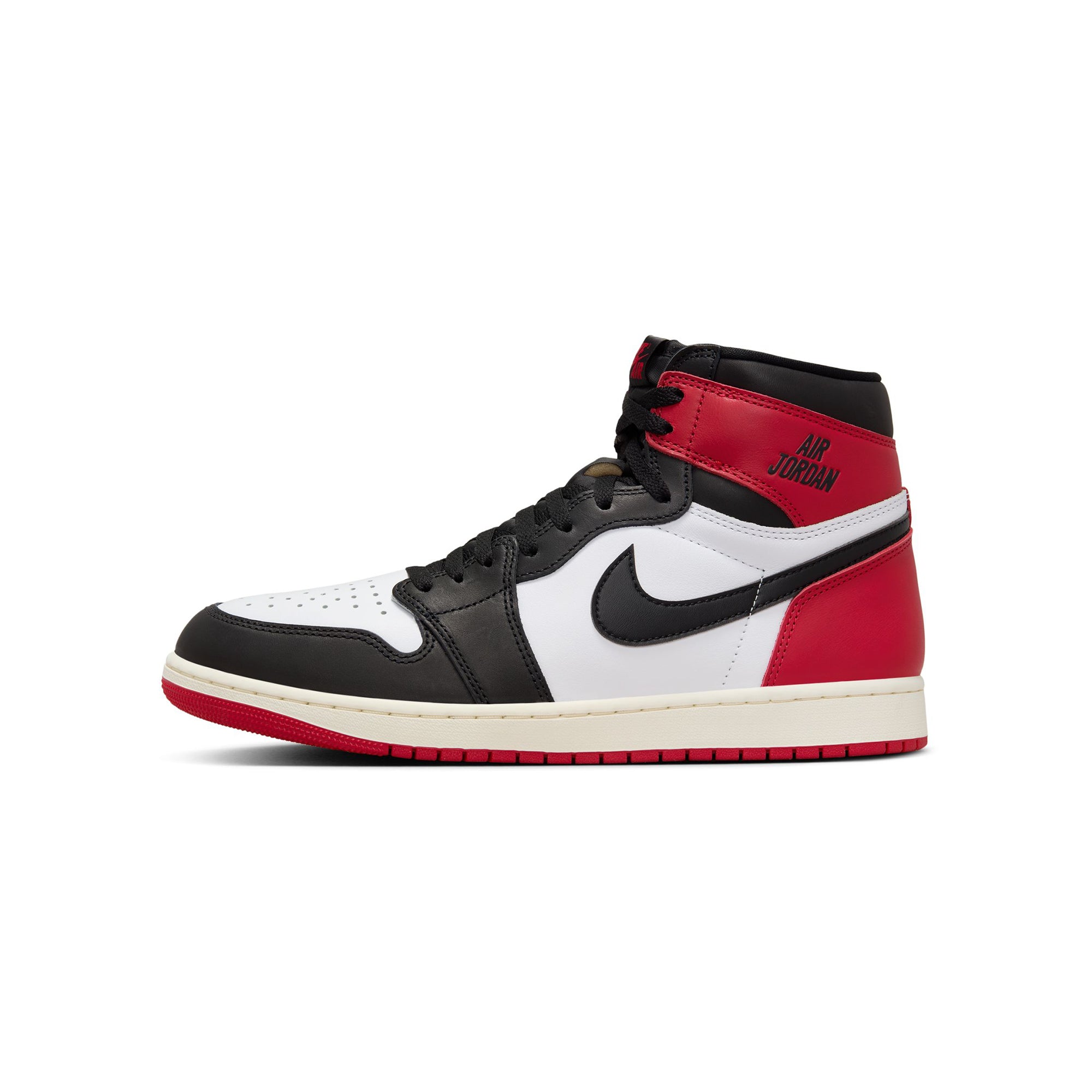 Air Jordan 1 Mens High OG "Black Toe Reimagined" Shoes