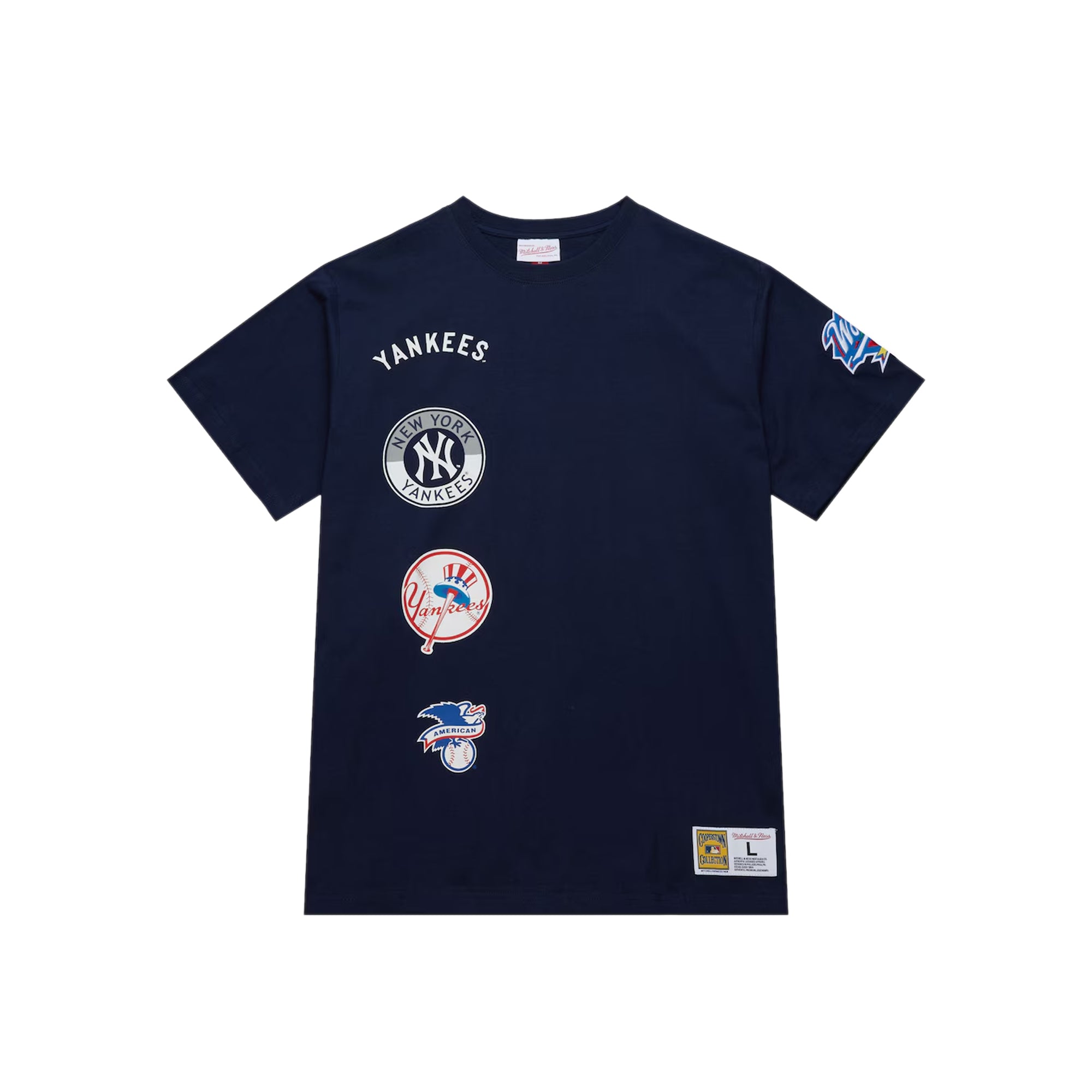 Mitchell & Ness Mens MLB New York Yankees Double Clutch Premium Tee