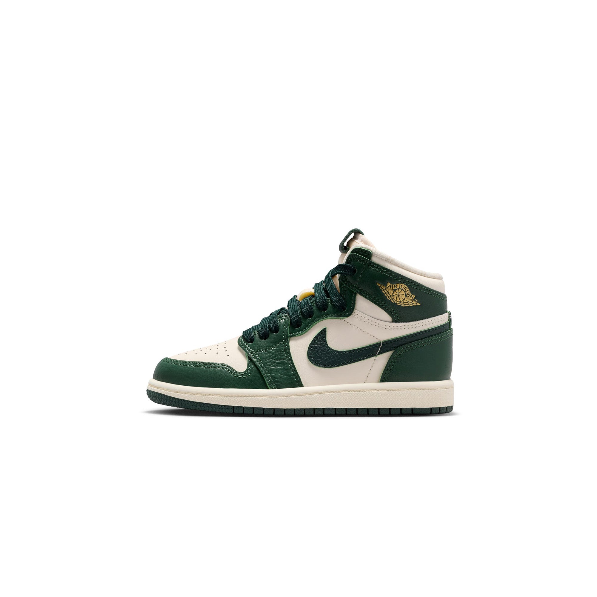 Air Jordan 1 Little Kids Retro High OG "Fir Pro Green" Shoes