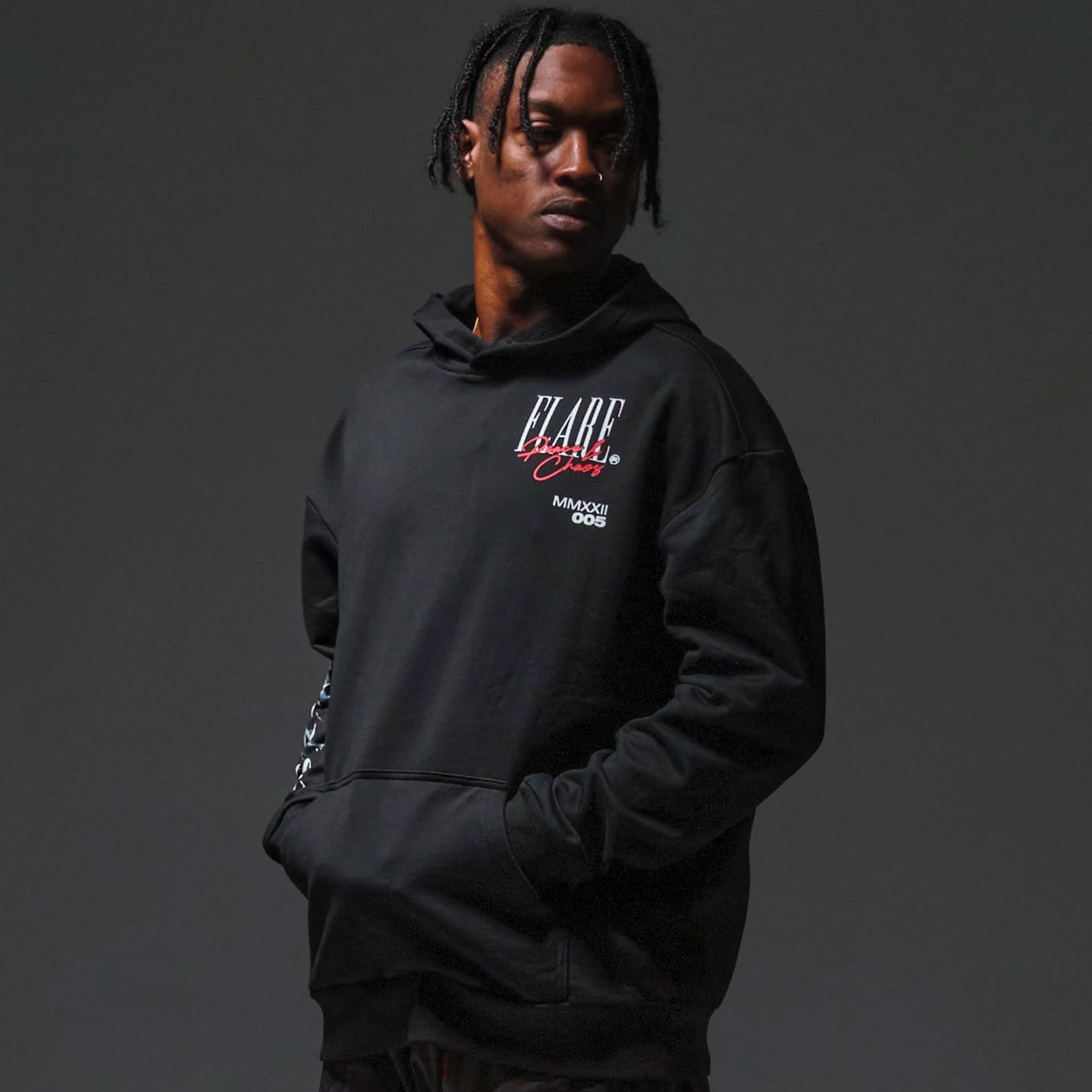 Flare Mens Lightworks Pullover Hoodie