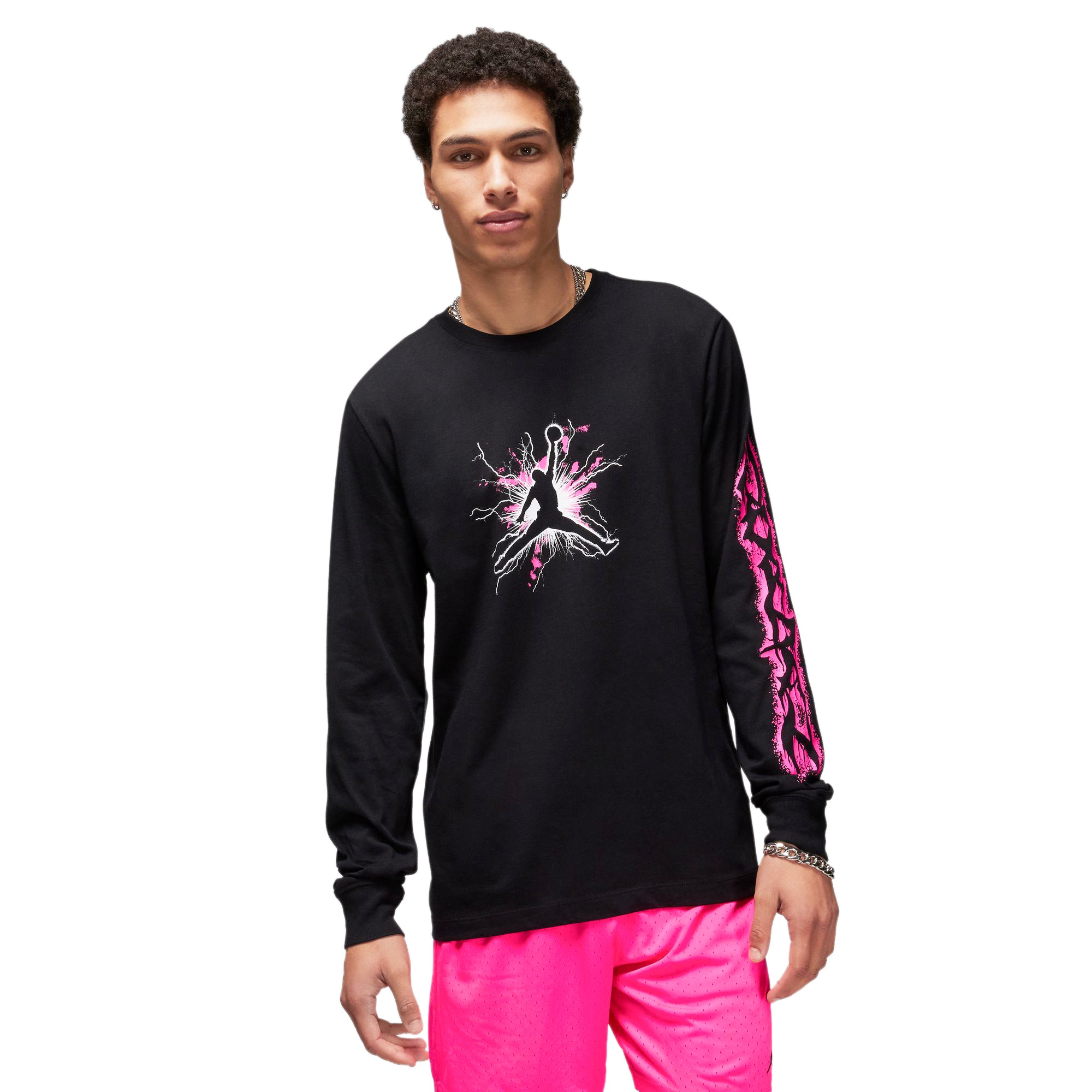 Air Jordan Mens Dri-Fit Sport LS Tee