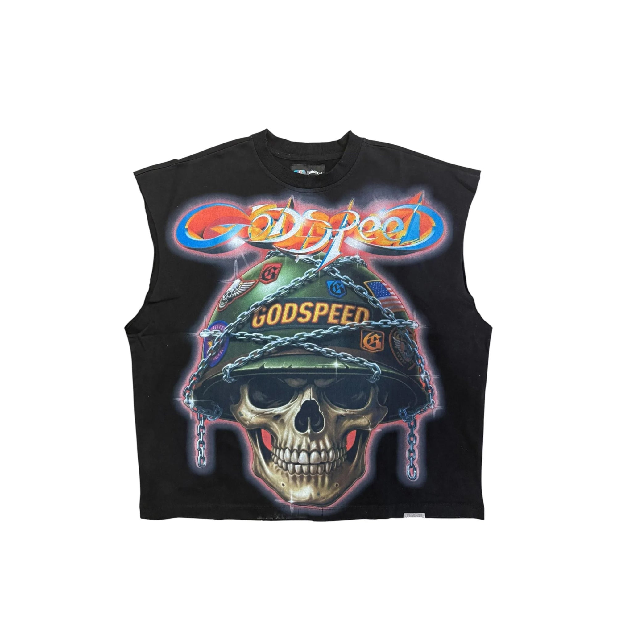GodSpeed Mens Badges of Honor Sleeveless Shirt