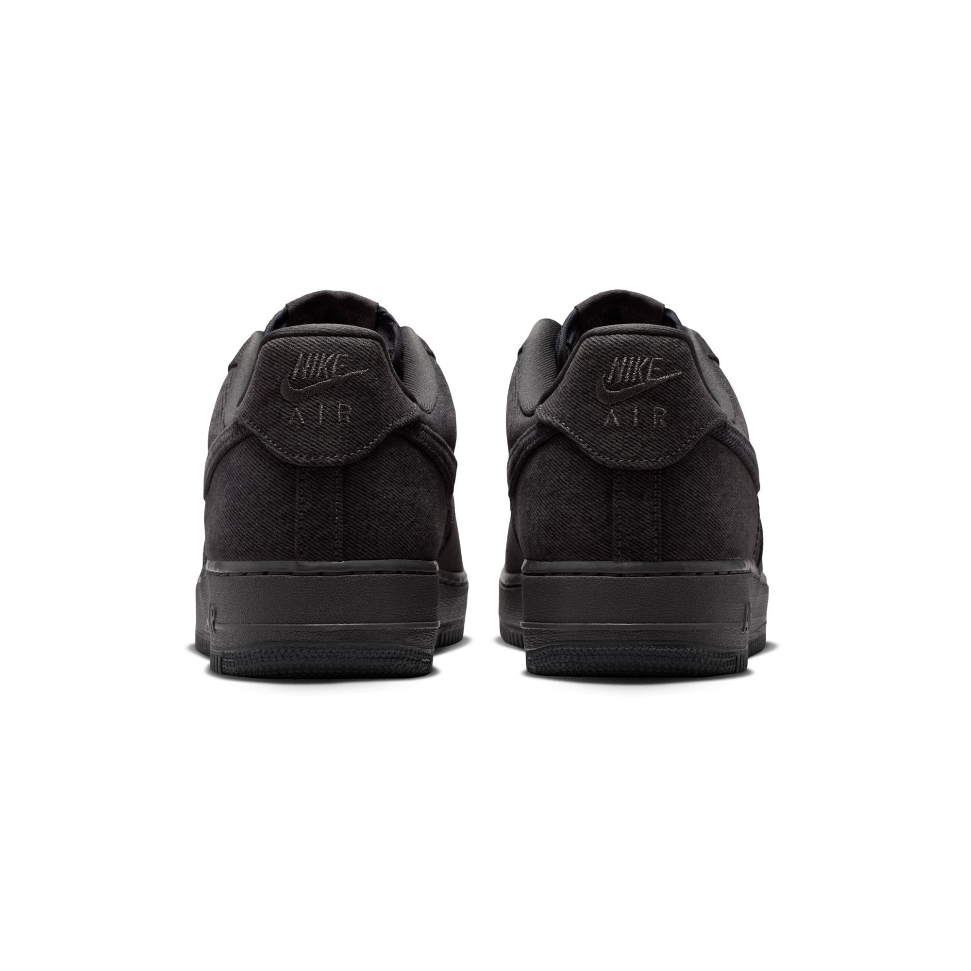 Anthracite denim sneakers on a white background