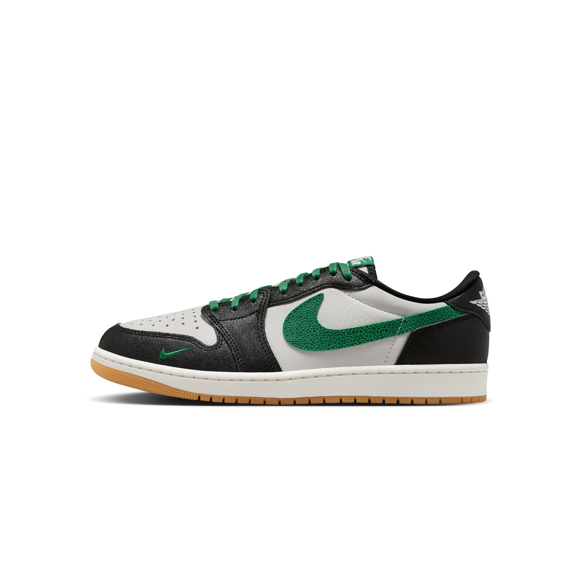 Air Jordan 1 Mens Retro Low OG "Phantom and Pine Green" Shoes