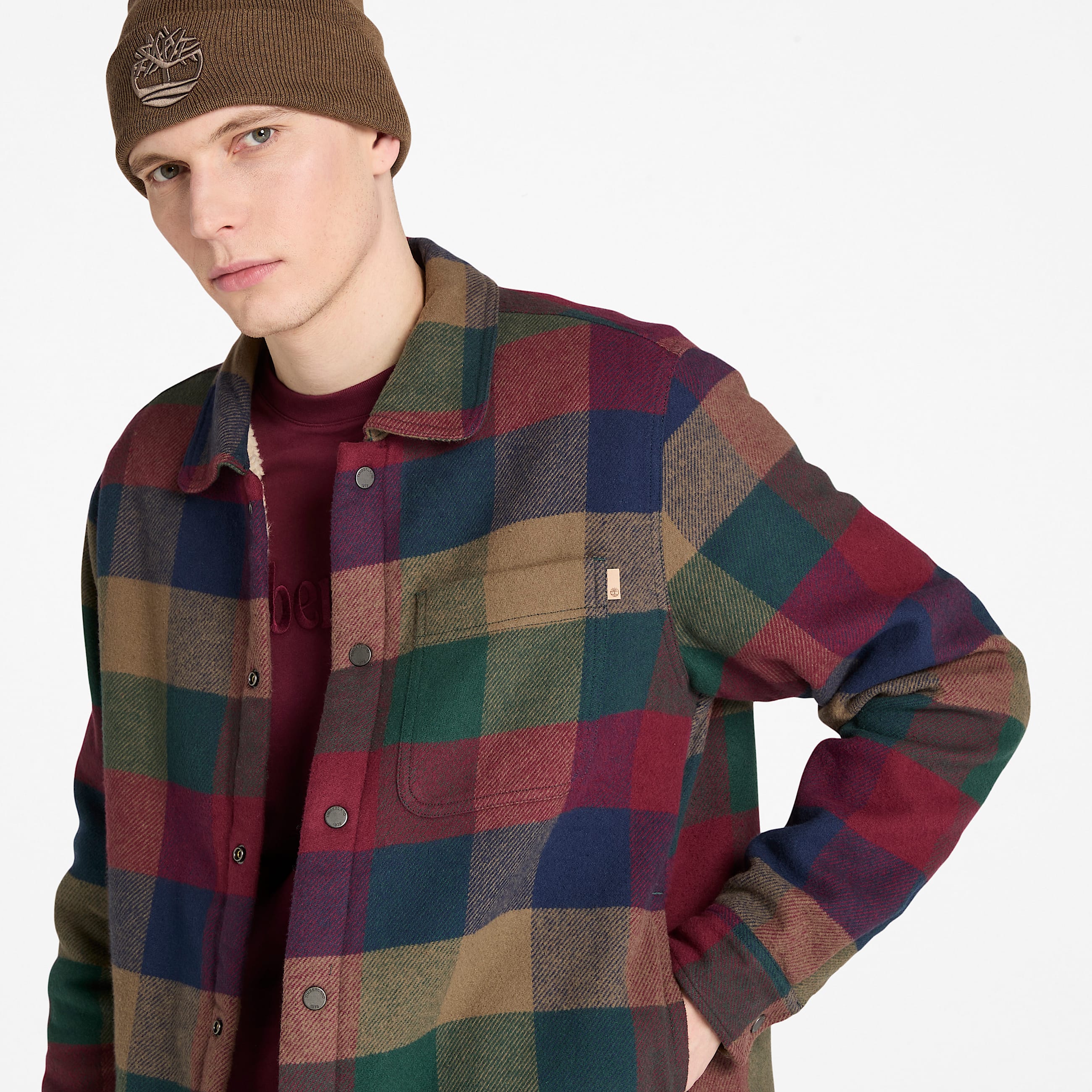 Timberland Mens High Pile Lined Overshirt