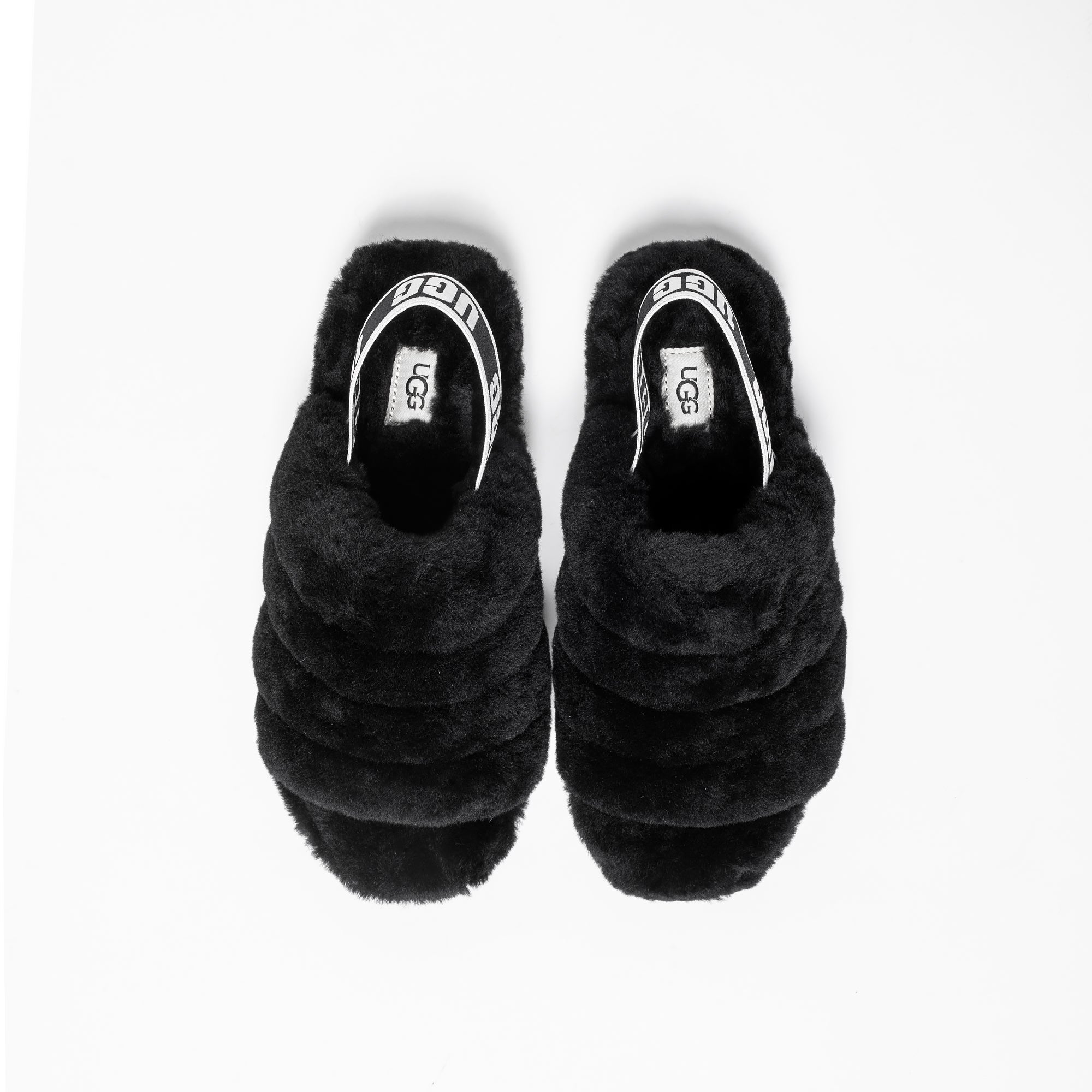 Ugg Womens Fluff Yea Slide 'Black'