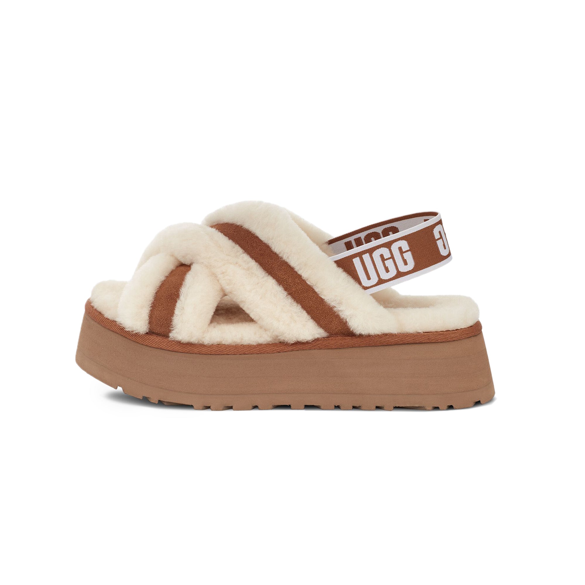 Ugg Women Disco Cross Slide 'Chestnut'