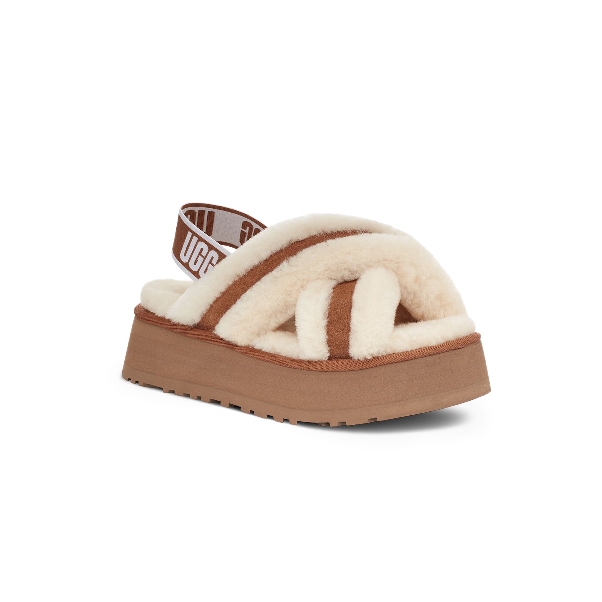 Ugg Women Disco Cross Slide 'Chestnut'