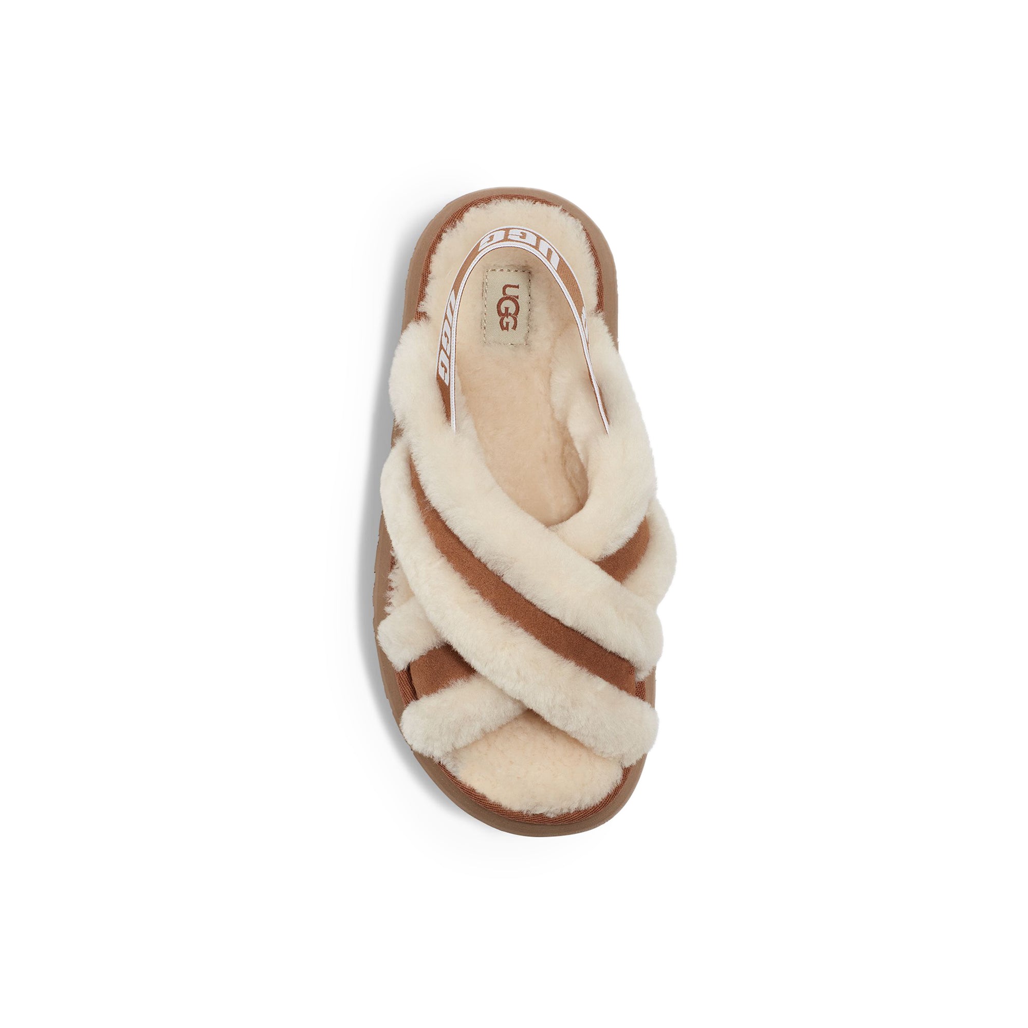 Ugg Women Disco Cross Slide 'Chestnut'