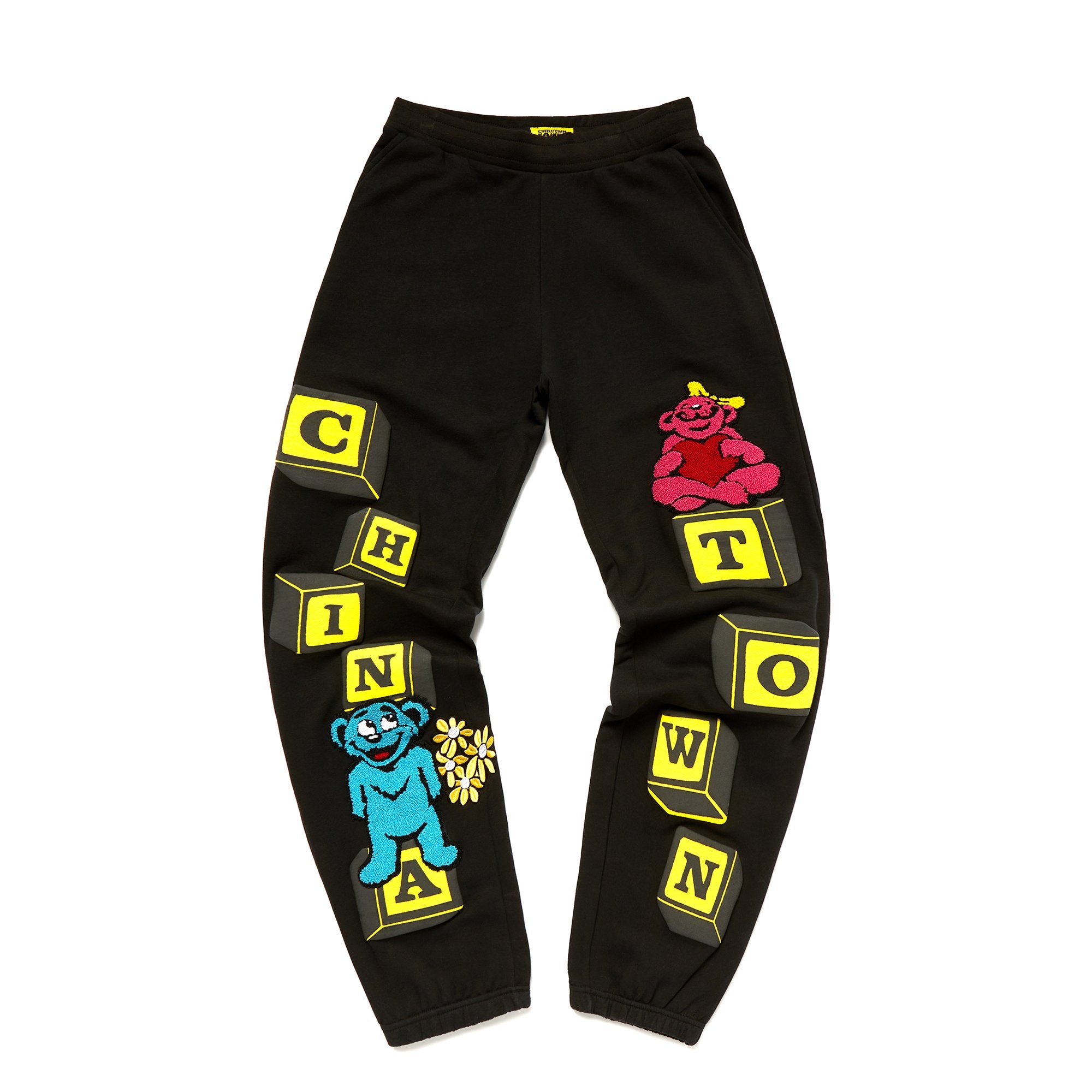 Chinatown Market Mens Be Mine Black Sweat Pants
