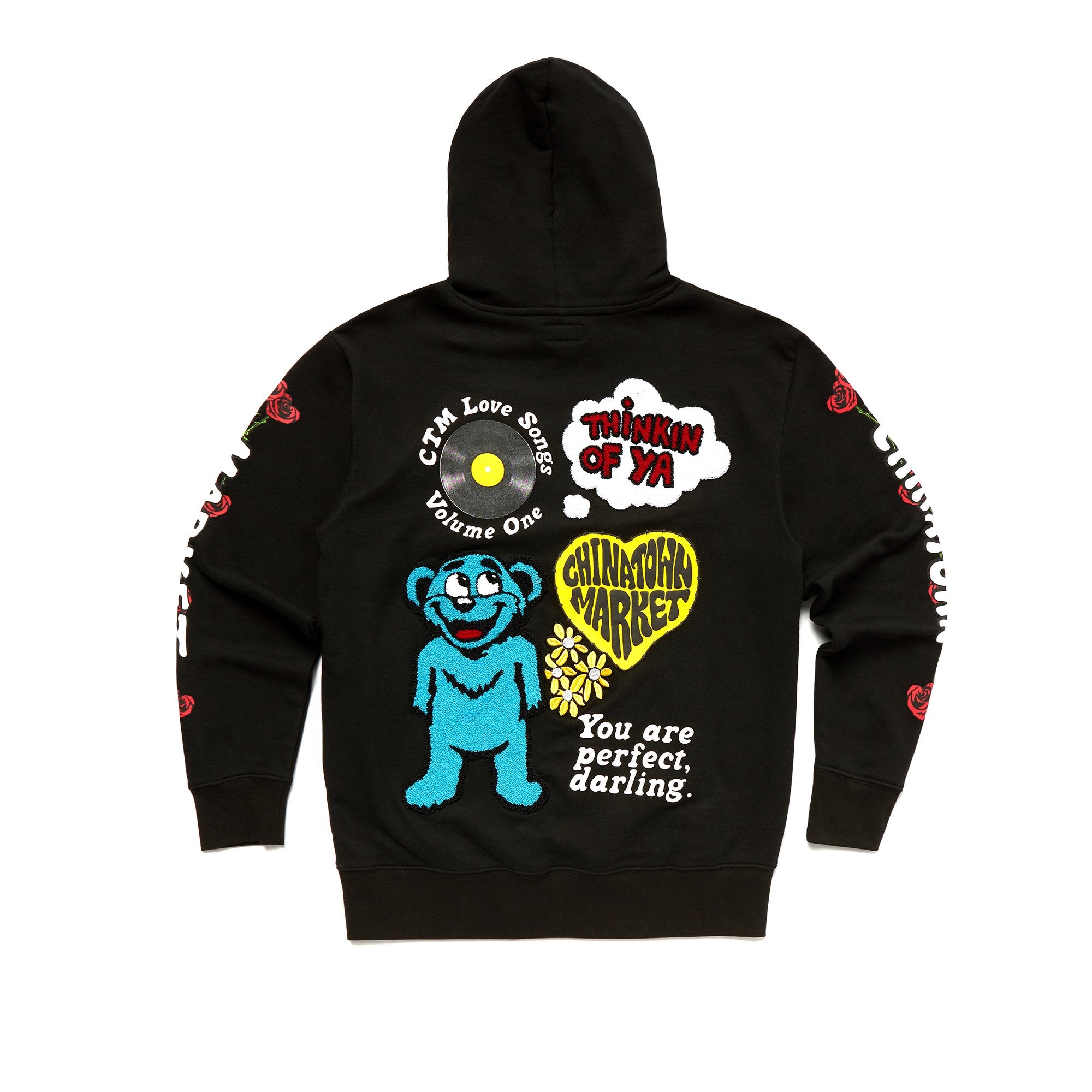 Chinatown Market Mens Be Mine Black Hoodie