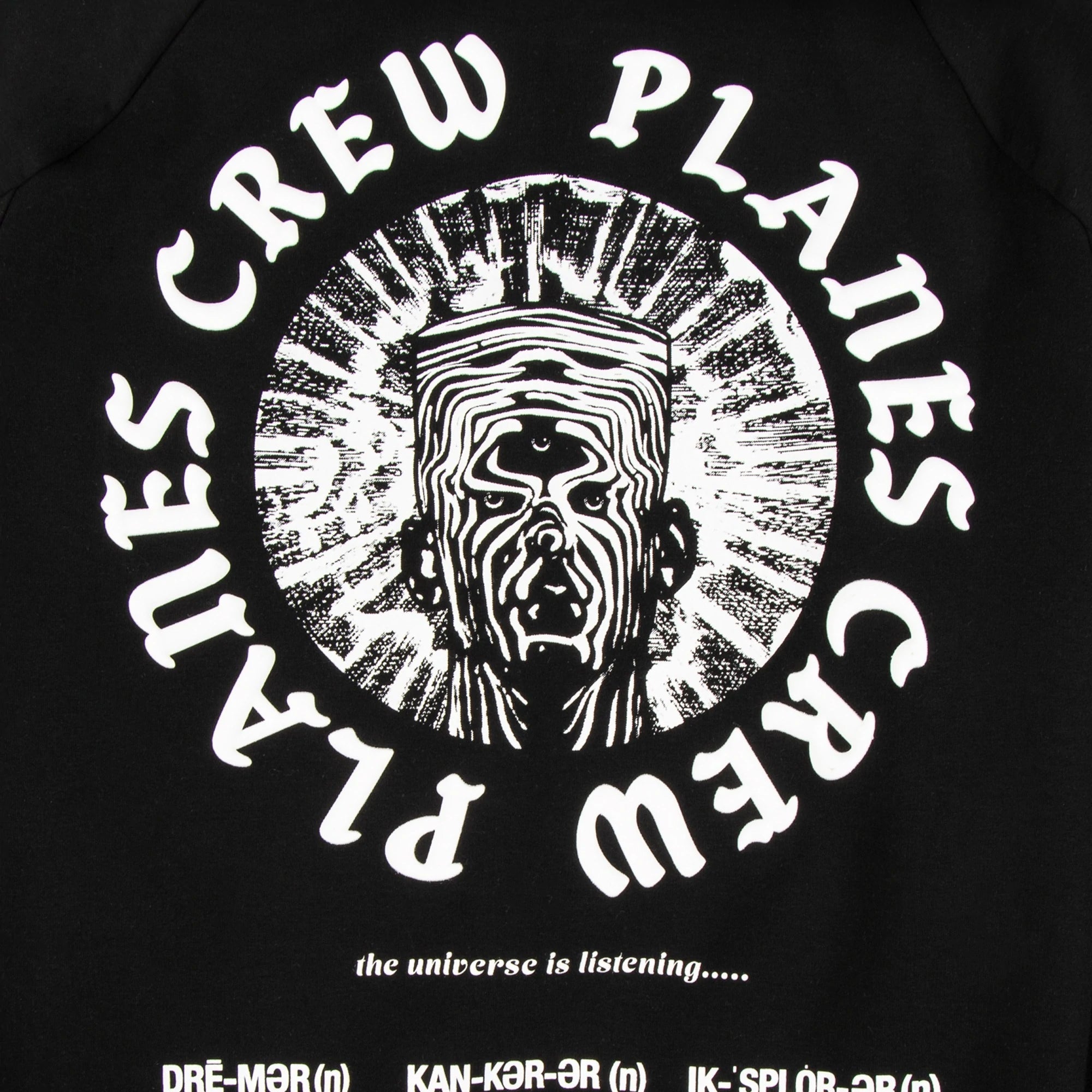 Paper Planes Mens Dreamers Crew Love Hoodie 'Black'