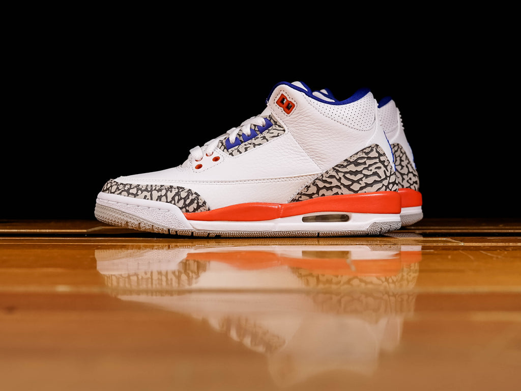 Kid's Air Jordan 3 Retro GS 'Knicks' | 398614-148 | Renarts