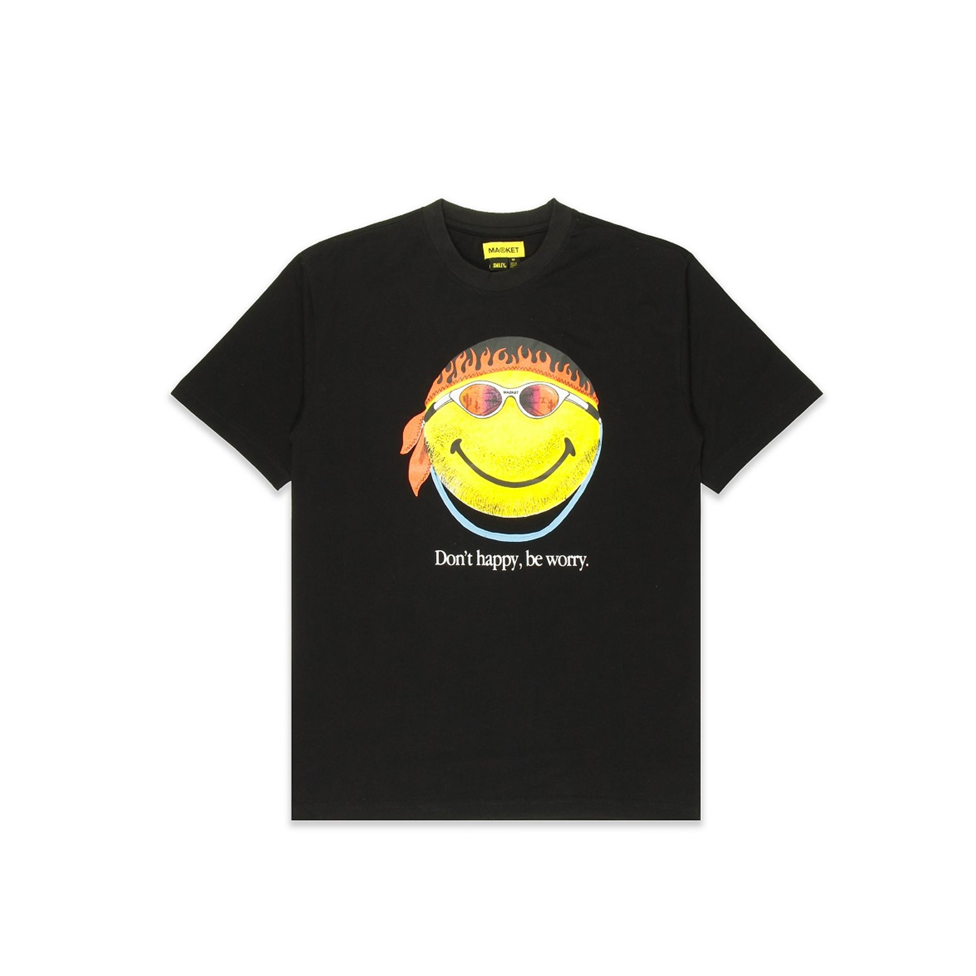 Market Mens Smiley Don't Happy, Be Worry SS Tee