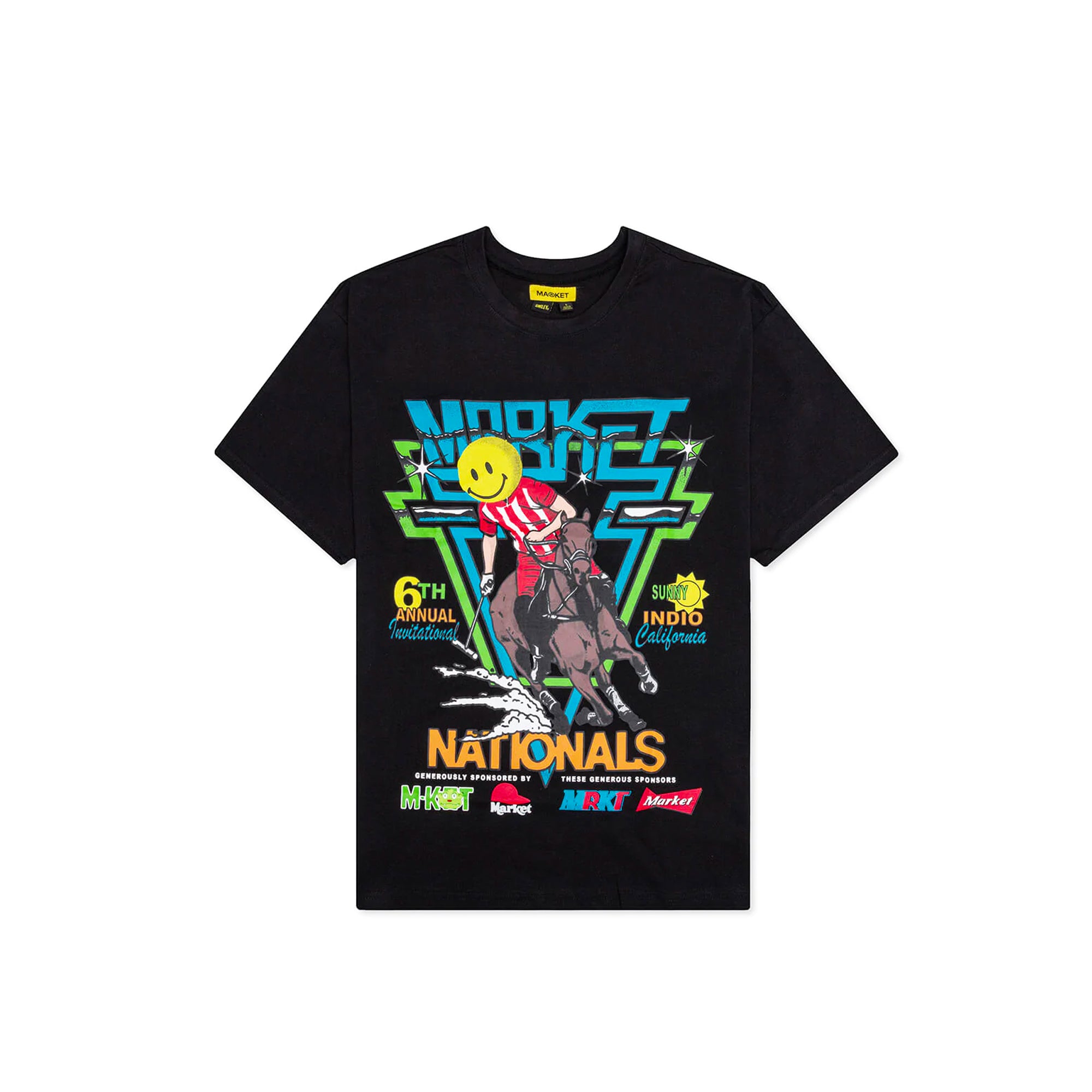 Market Mens Smiley Polo Horserace SS Tee