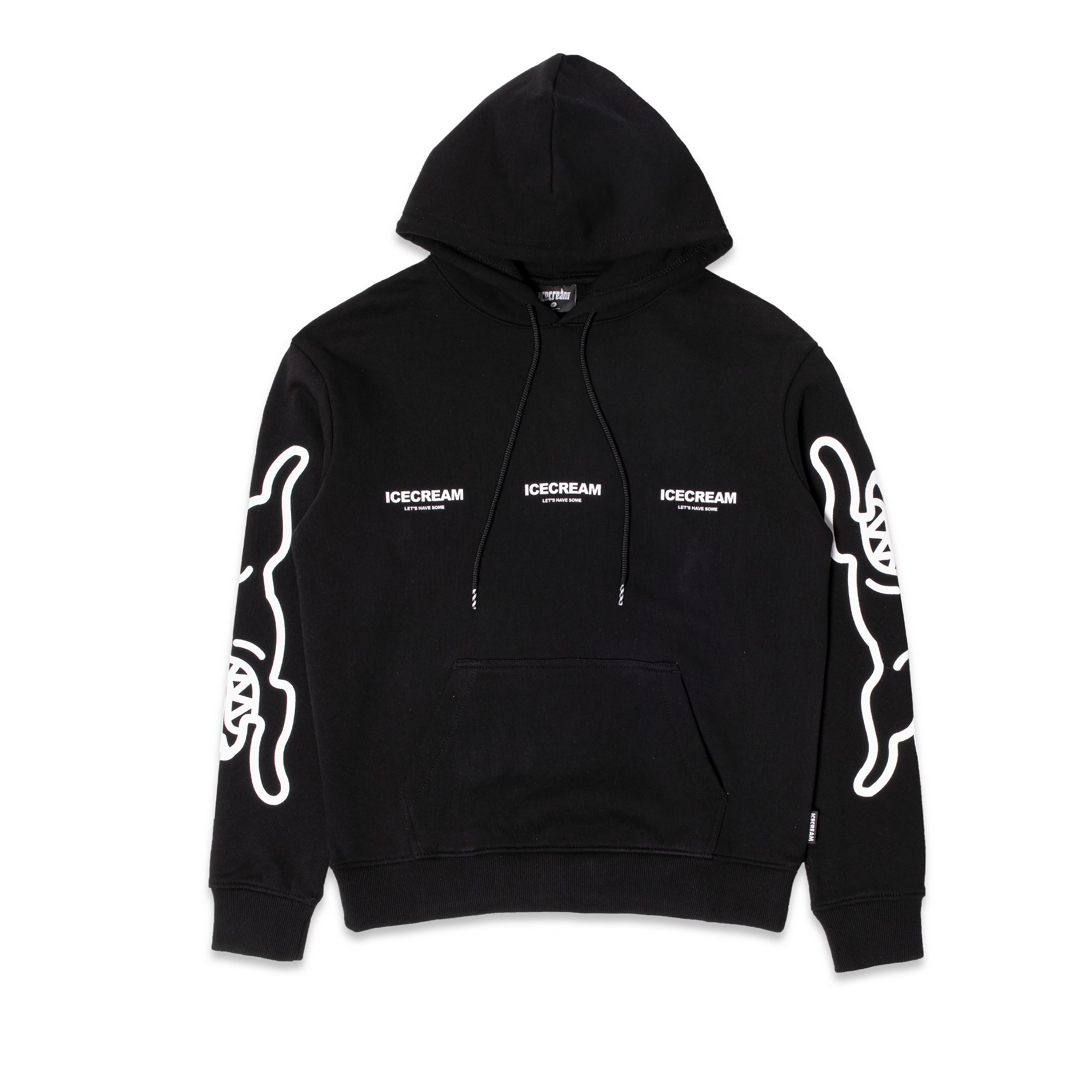 Icecream Mens 'Black' White Hoodie