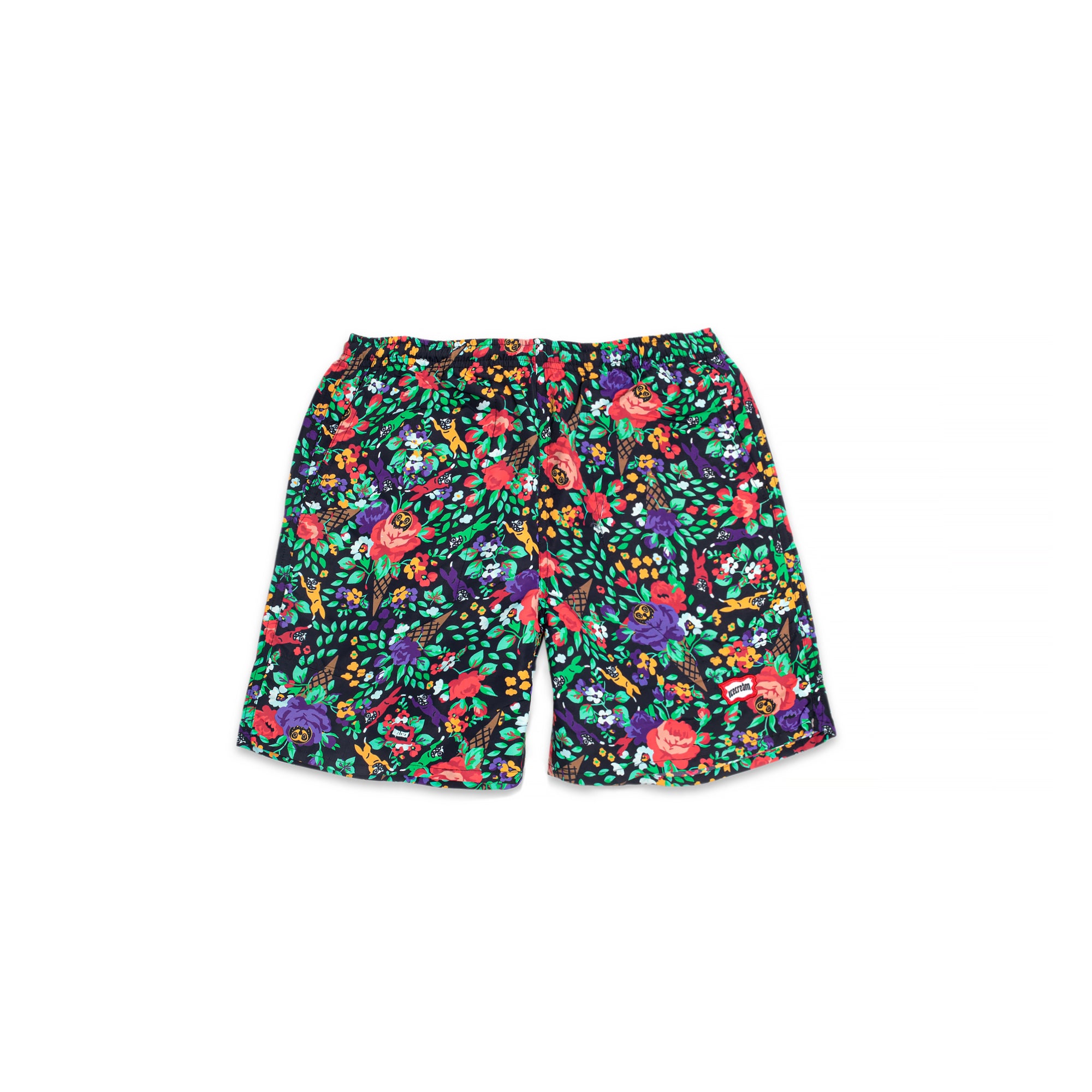 Icecream Mens Floral Shorts 'Black'