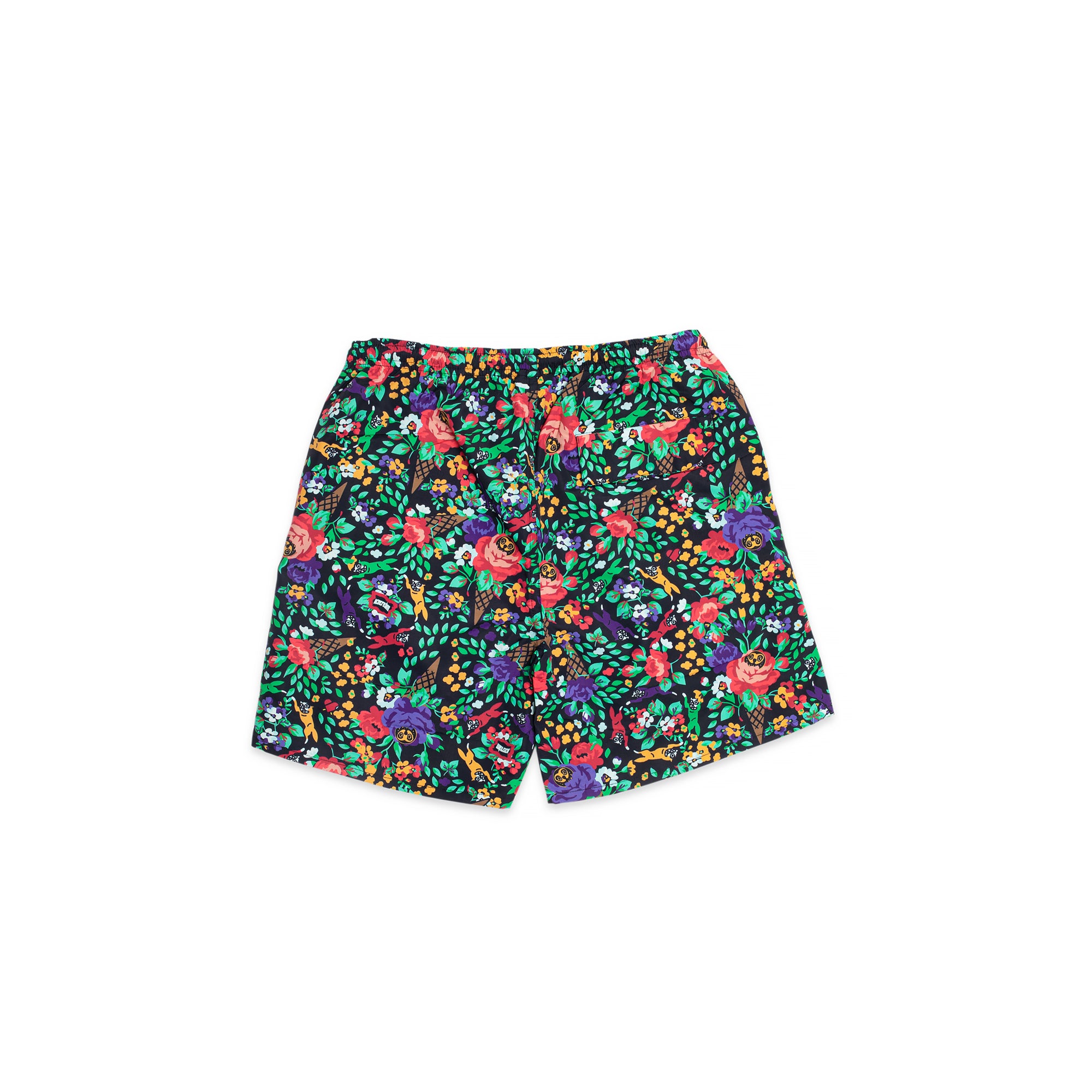 Icecream Mens Floral Shorts 'Black'