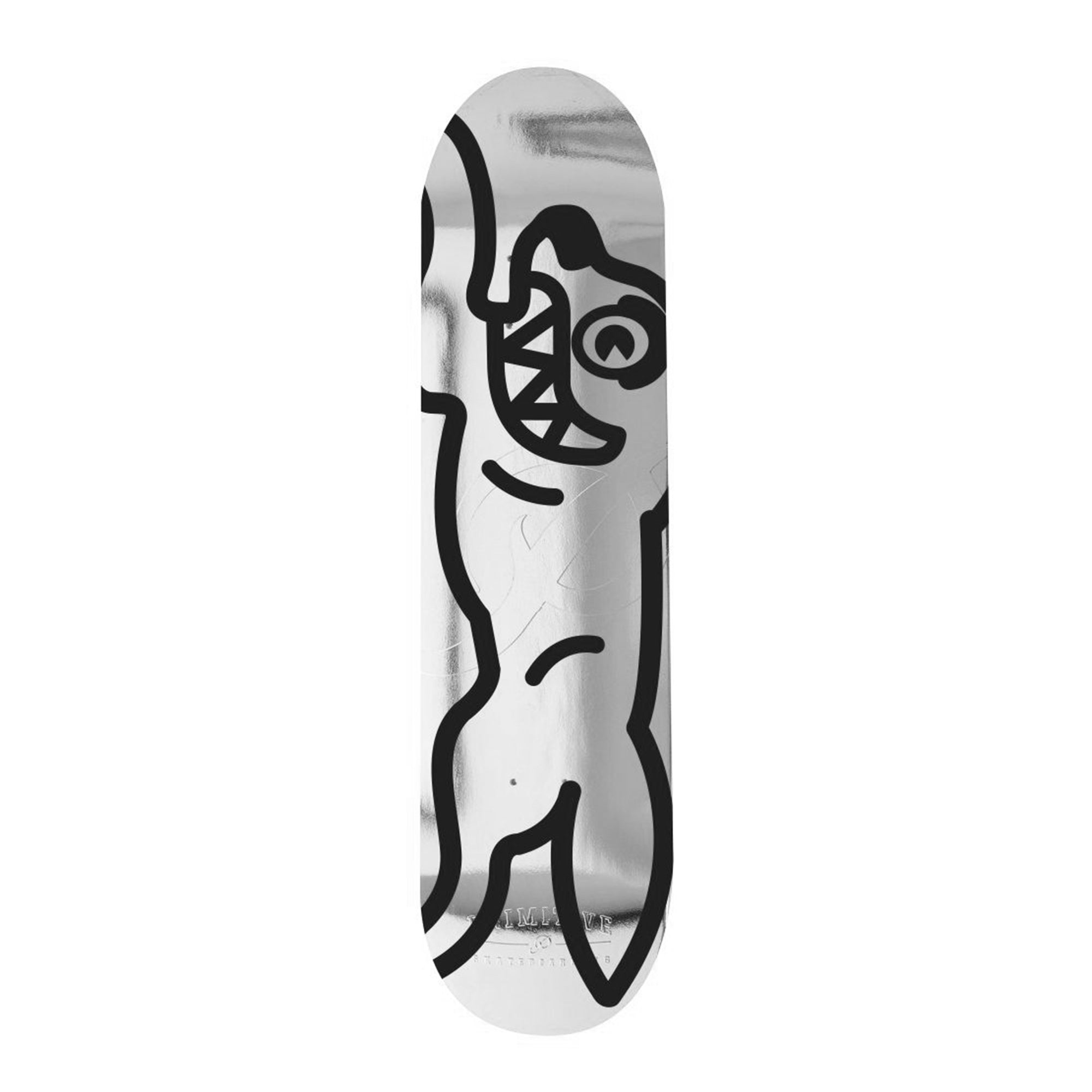 Icecream Silver Skate Deck