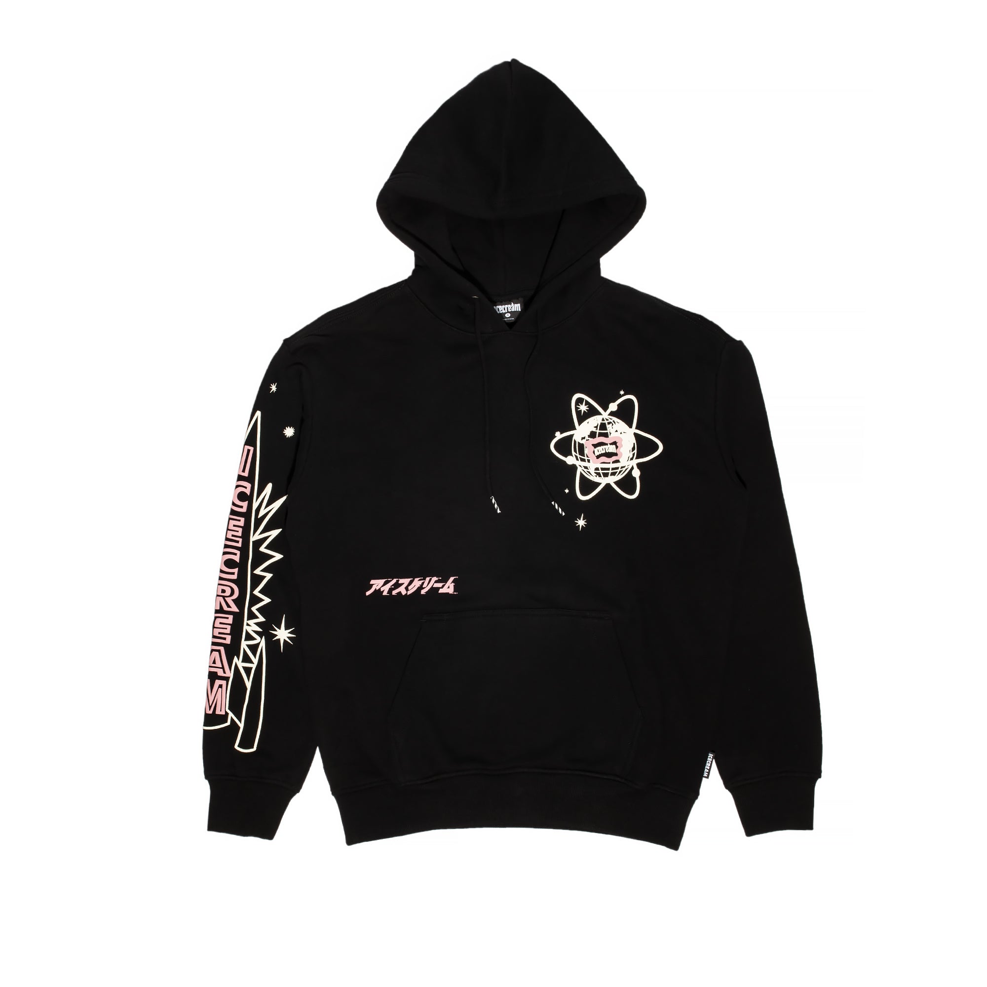 ICECREAM Mens Cones Hoodie Black