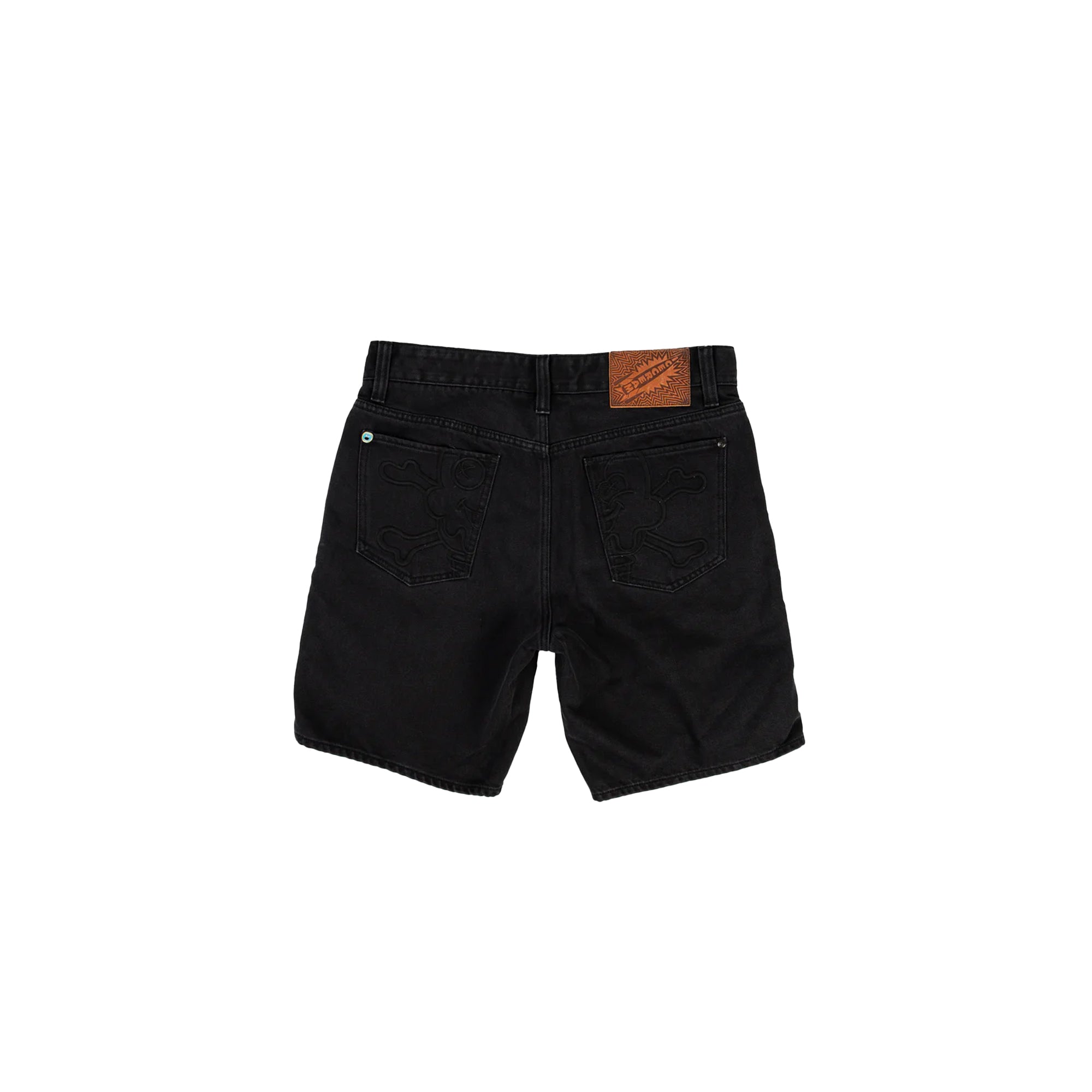 ICECREAM Mens Black Out Jean Shorts
