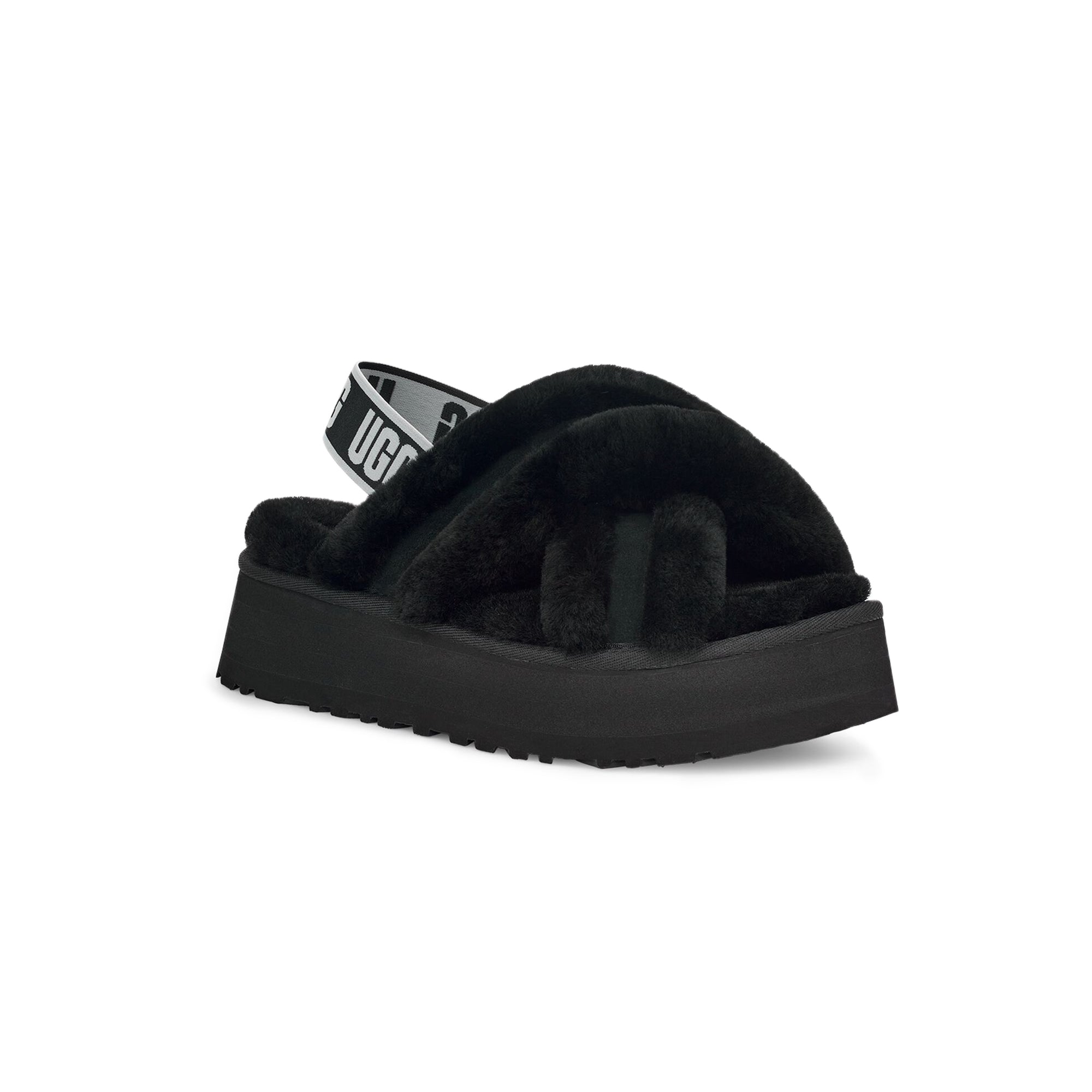 Ugg Women Disco Cross Slide 'Black'