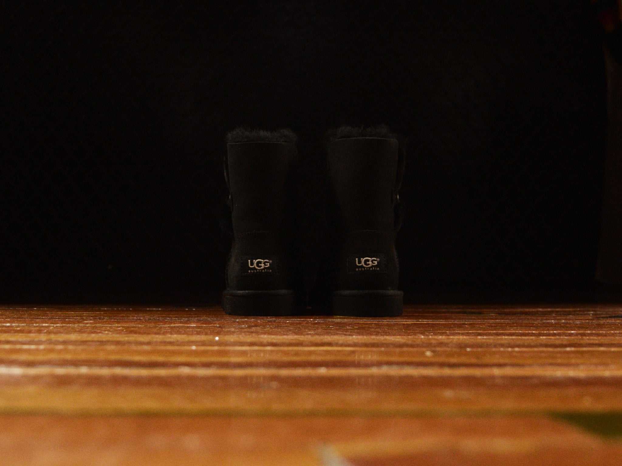 UGG Little Kids Bailey Button Boots Black
