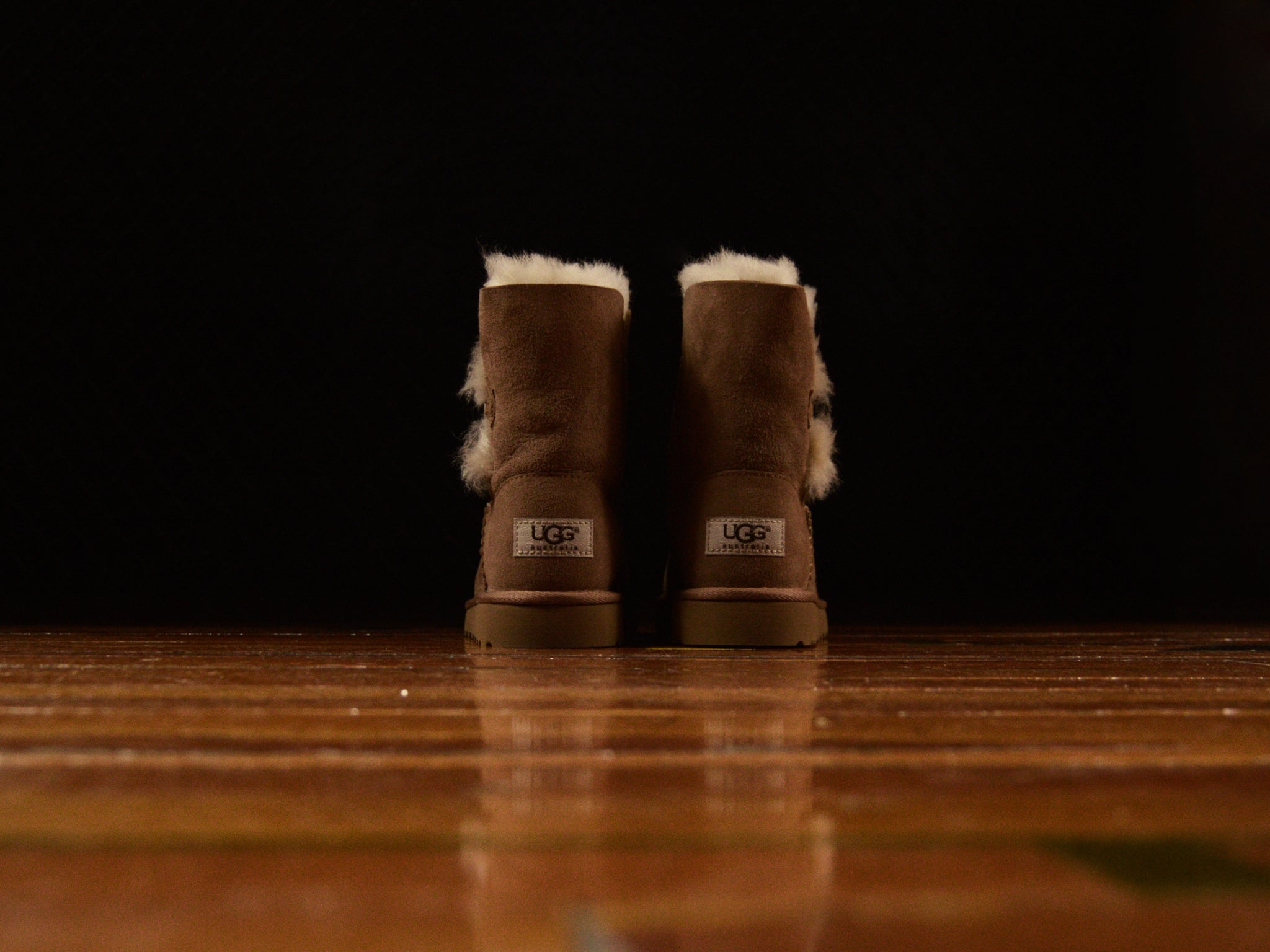 UGG Little Kids Bailey Button Boots Chestnut