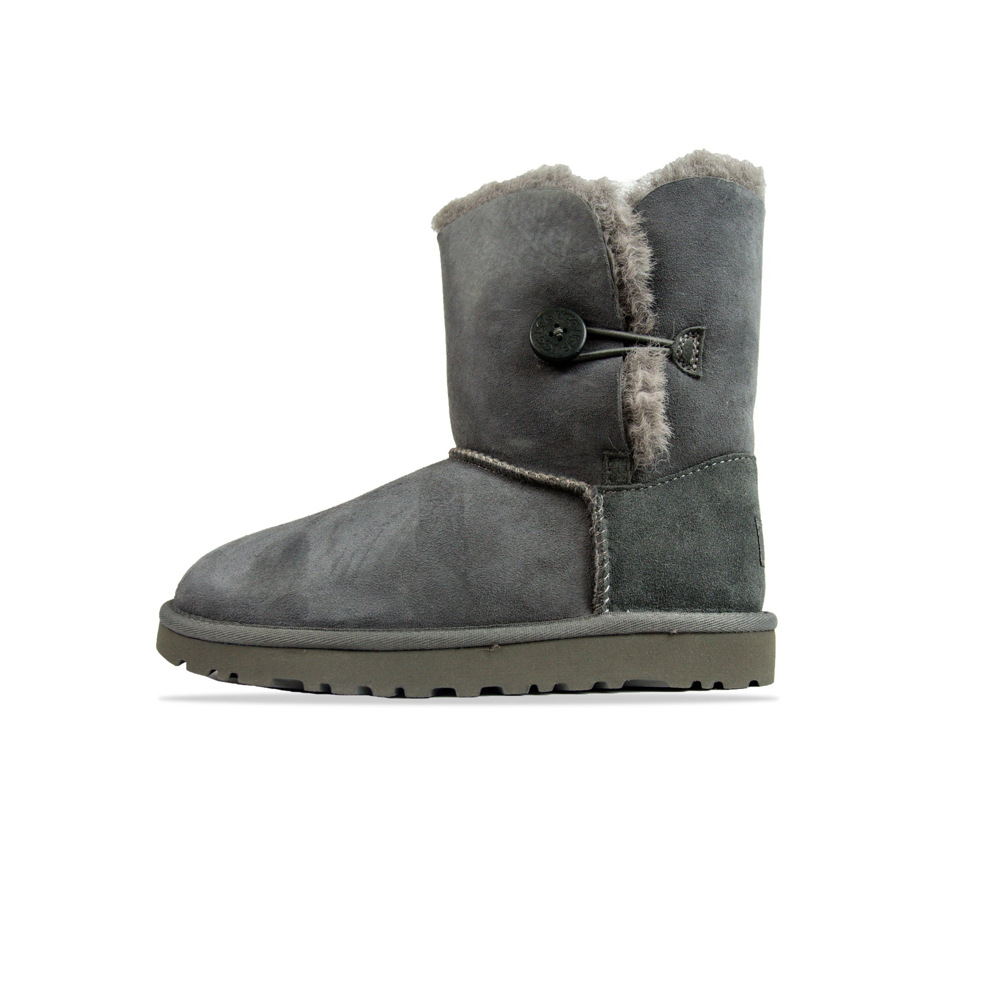 Gray ugg boots with buttons hotsell