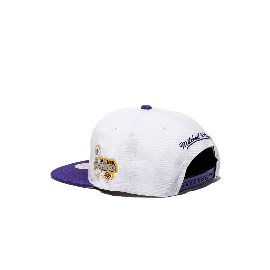 Mitchell & Ness Los Angeles Lakers Rear Script Snapback- Purple, Gold – Hat  Club