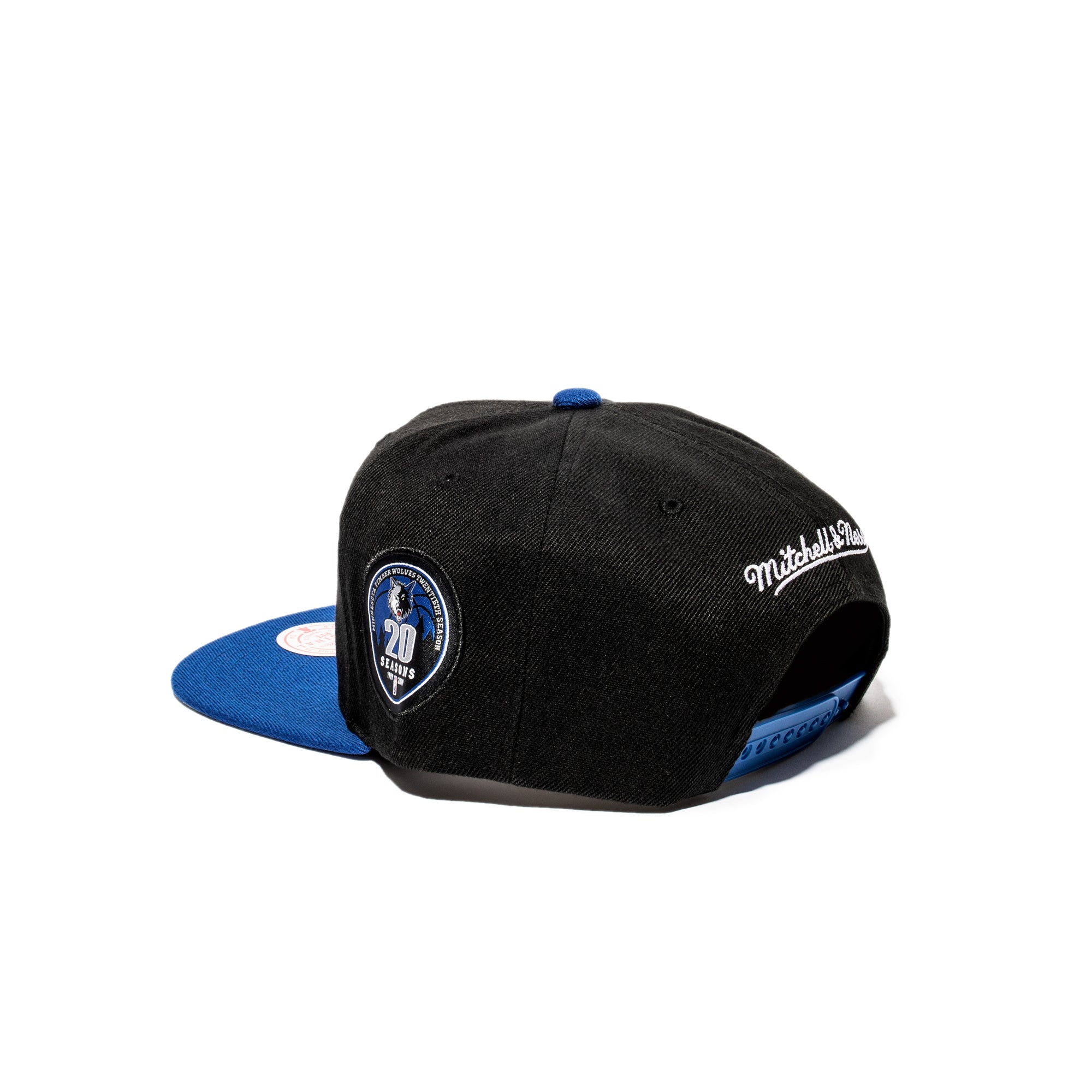 Mitchell & Ness Minnesota Timberwolves Patches 2 Tone HWC Hat 'Black/Blue'