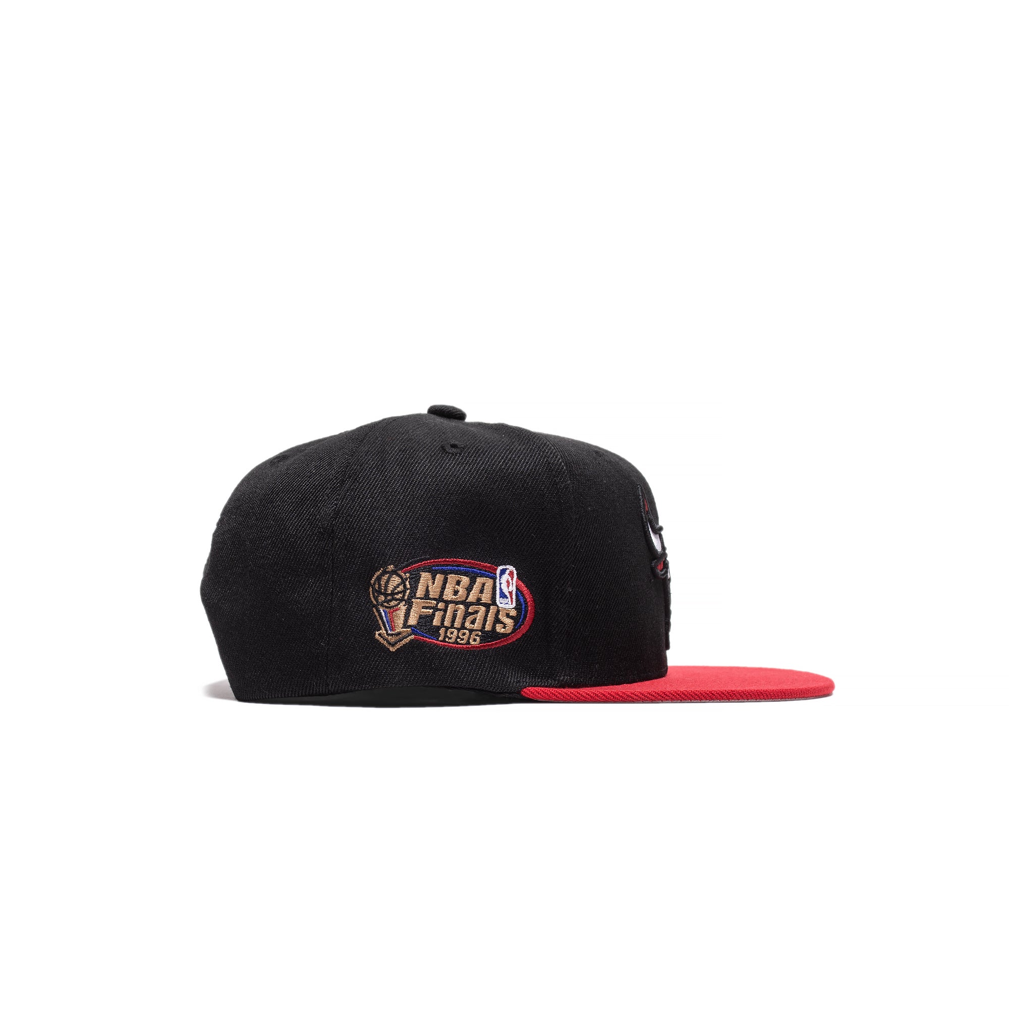 Mitchell & Ness Mens Chicago Bulls Finals Patch Snapback 'Black/Red'