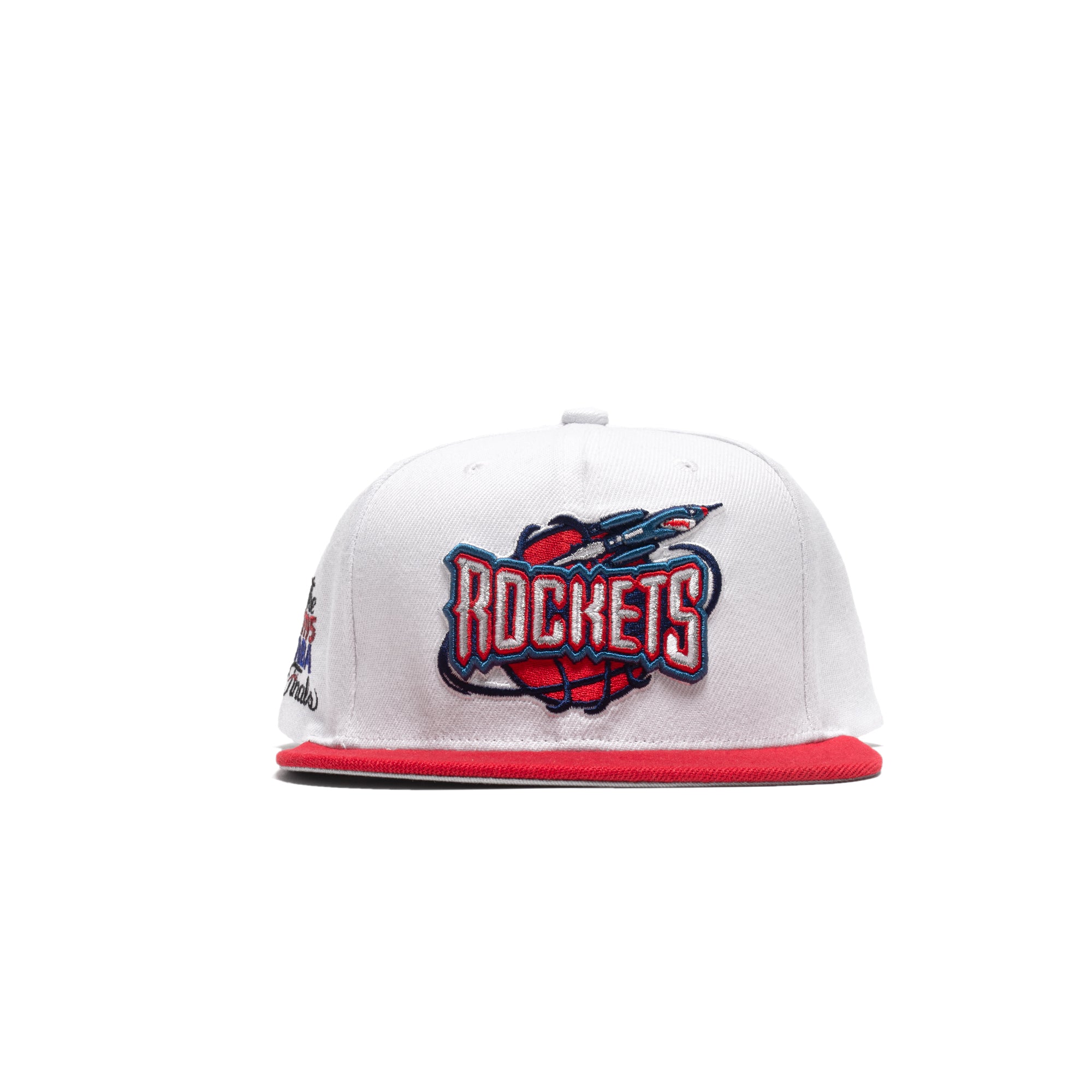 Mitchell & Ness Mens Houston Rockets Finals Patch Snapback 'White/Red'