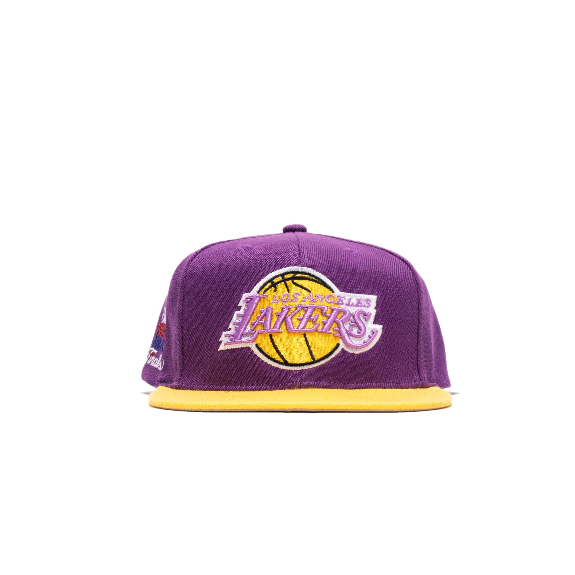 Mitchell & Ness Mens Los Angeles Lakers Finals Patch Snapback 'Purple/Gold'