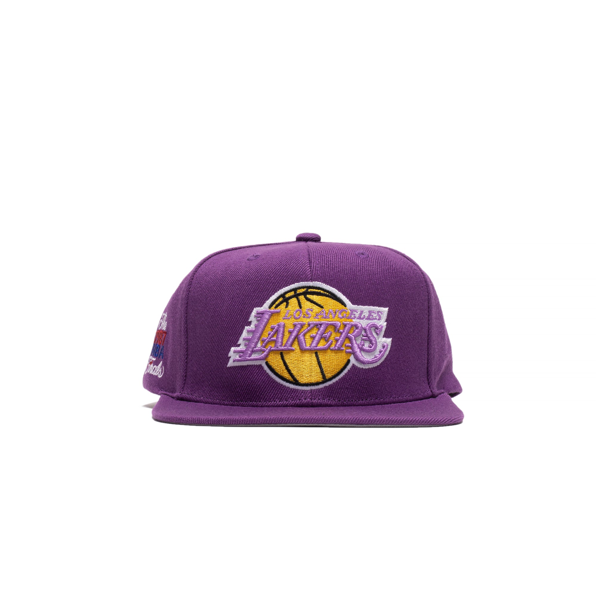 Mitchell & Ness Mens Los Angeles Lakers Finals Patch Snapback 'Purple'