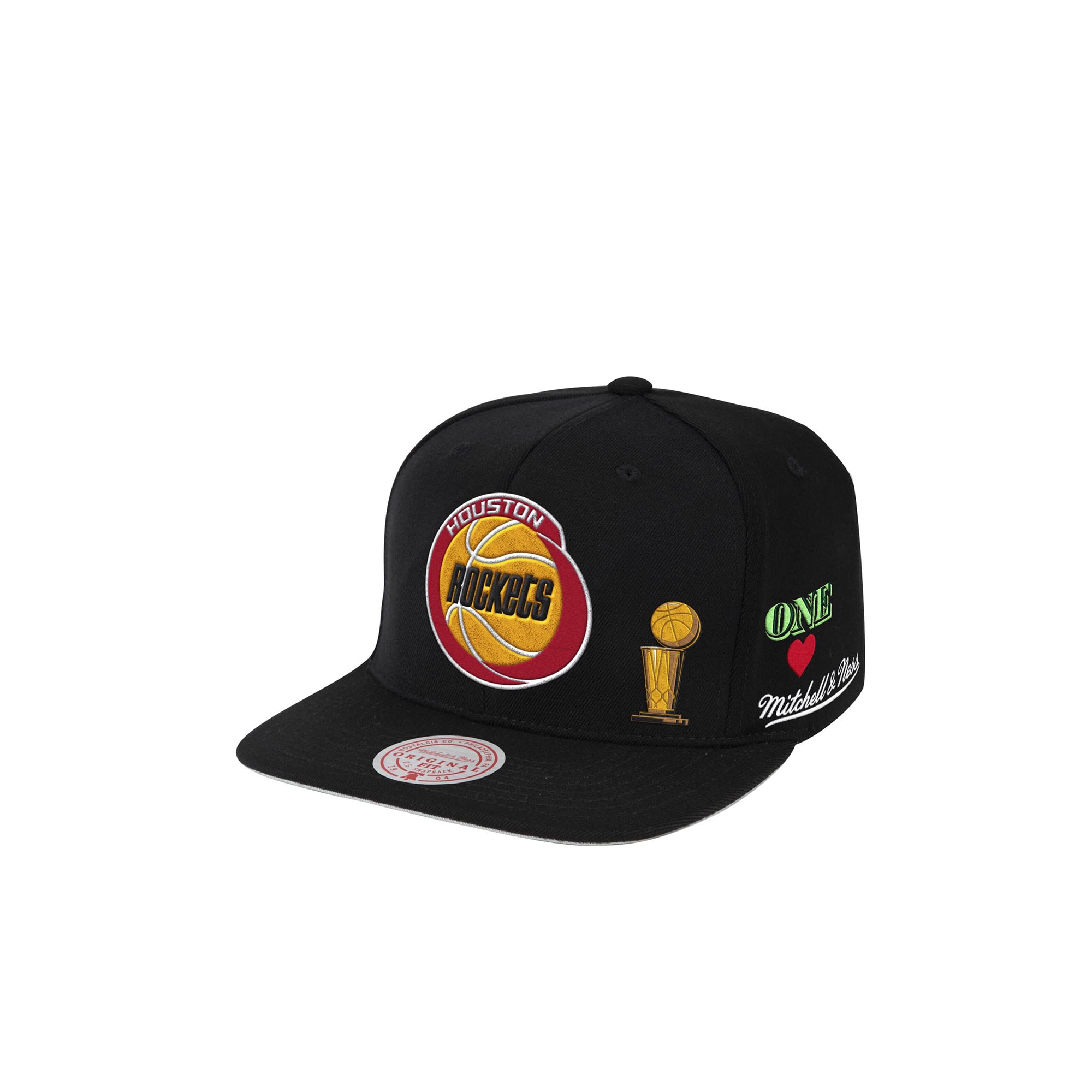 Mitchell & Ness Mens Houston Rockets Hyperlocal Snapback HWC 'Black'