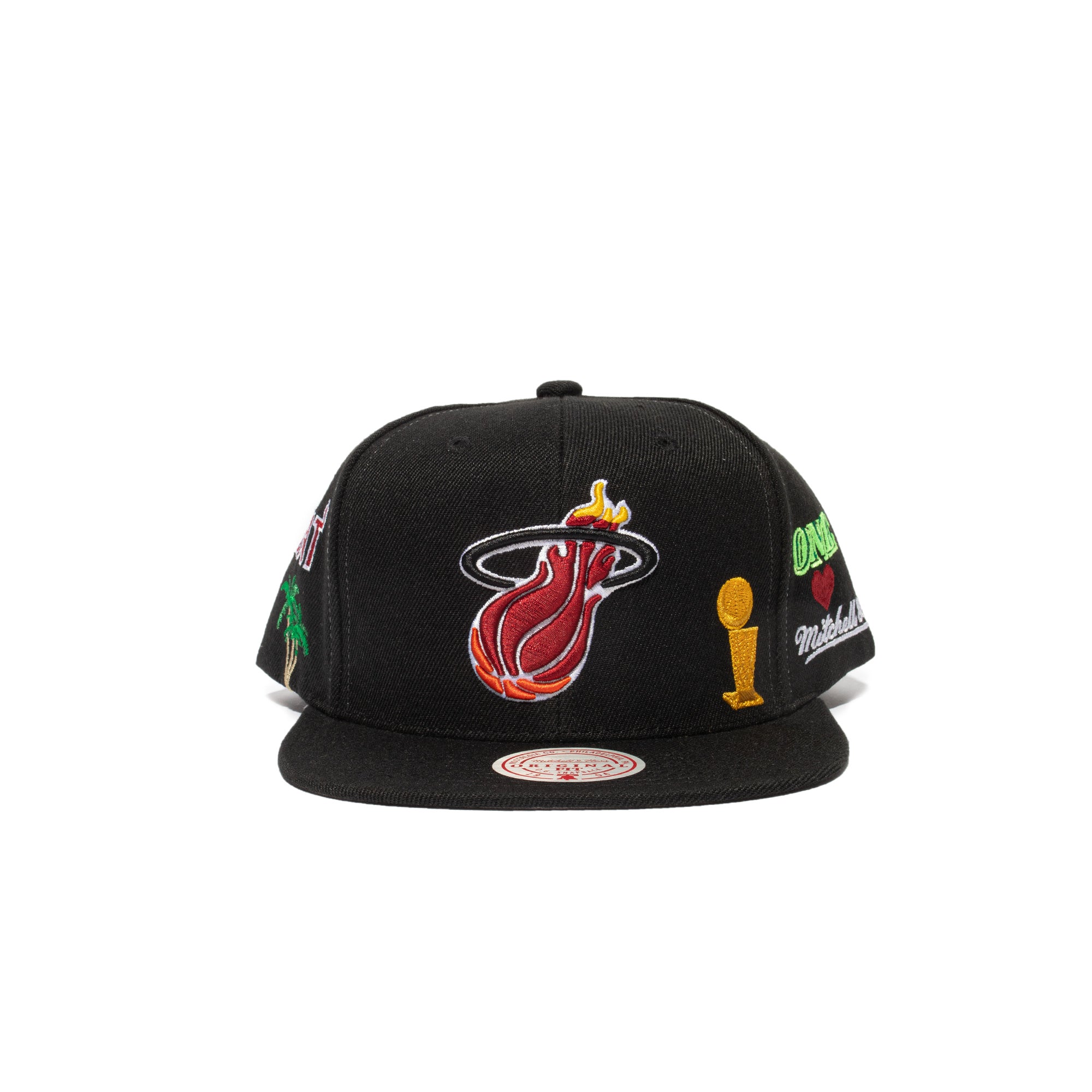 Mitchell & Ness Miami Heat Hyperlocal Snapback HWC 'Black'