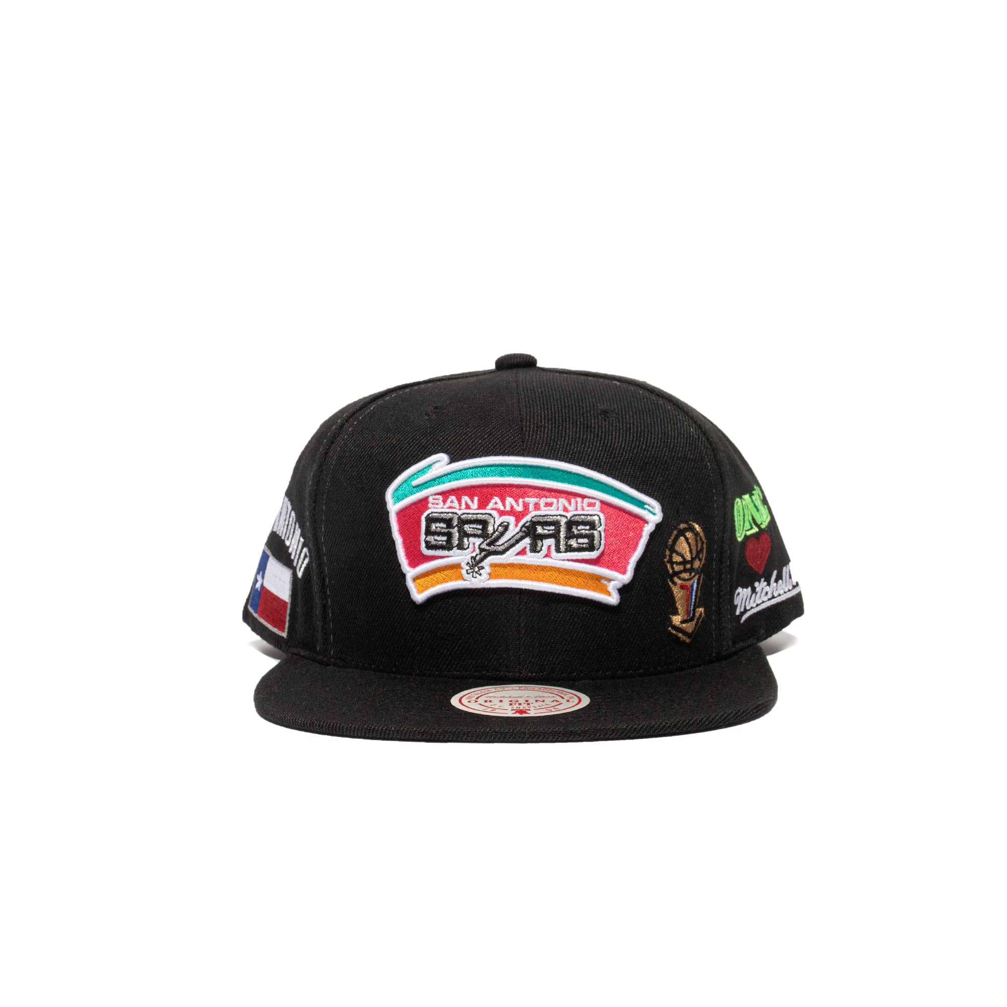 Mitchell & Ness San Antonio Spurs Hyperlocal Snapback HWC 'Black'