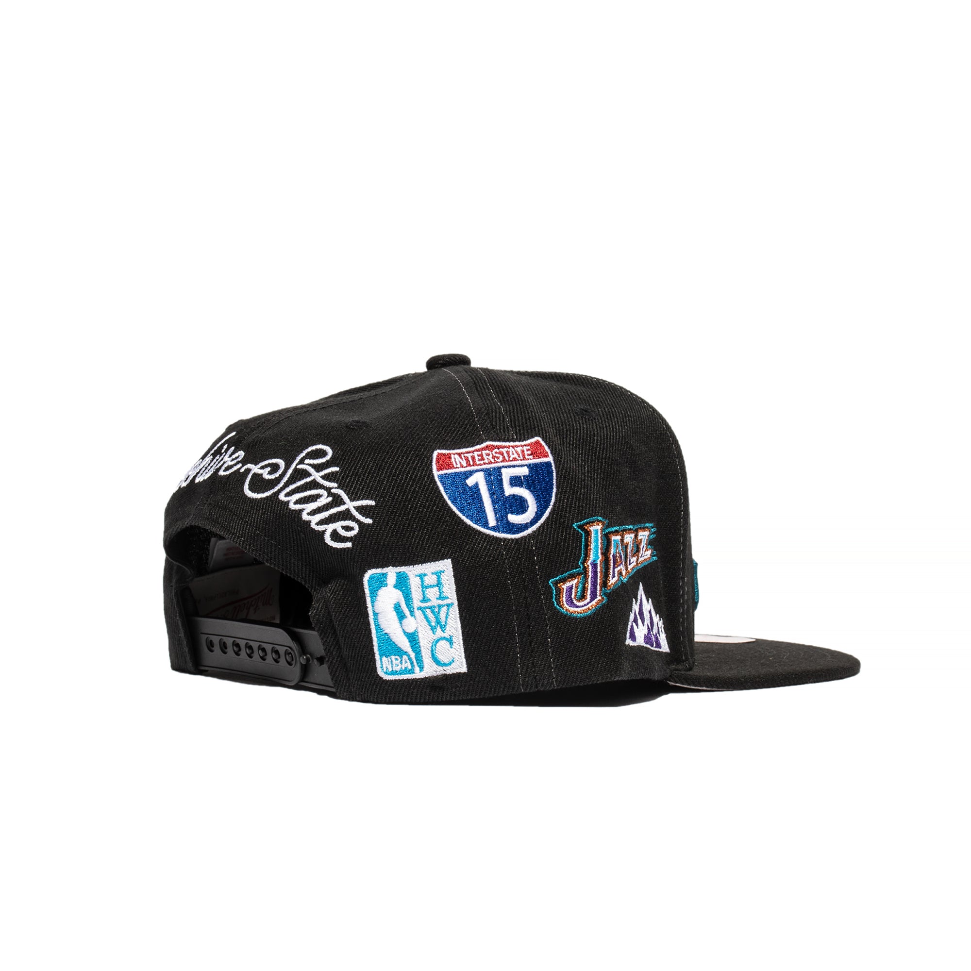 Mitchell & Ness Mens Utah Jazz Hyperlocal Snapback HWC 'Black'