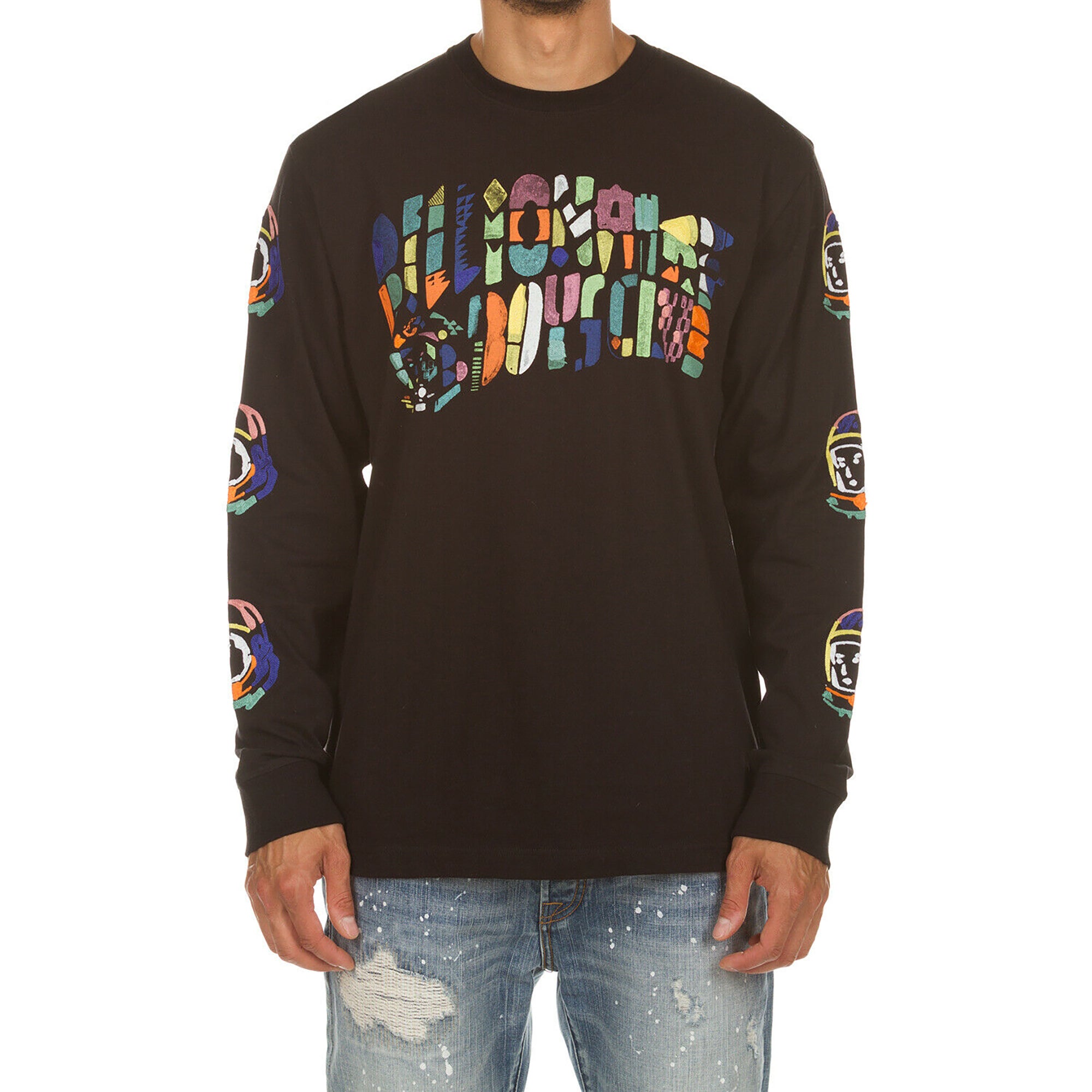 Billionaire Boys Club Men BB Abstract Arch LS Knit